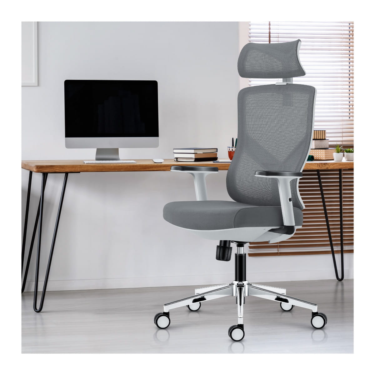 Fotel ergonomiczny Mark Adler Manager 3.3 White OUTLET