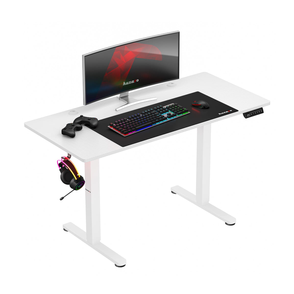 Biurko Elektryczne Huzaro Hero 8.2 White 120 cm OUTLET