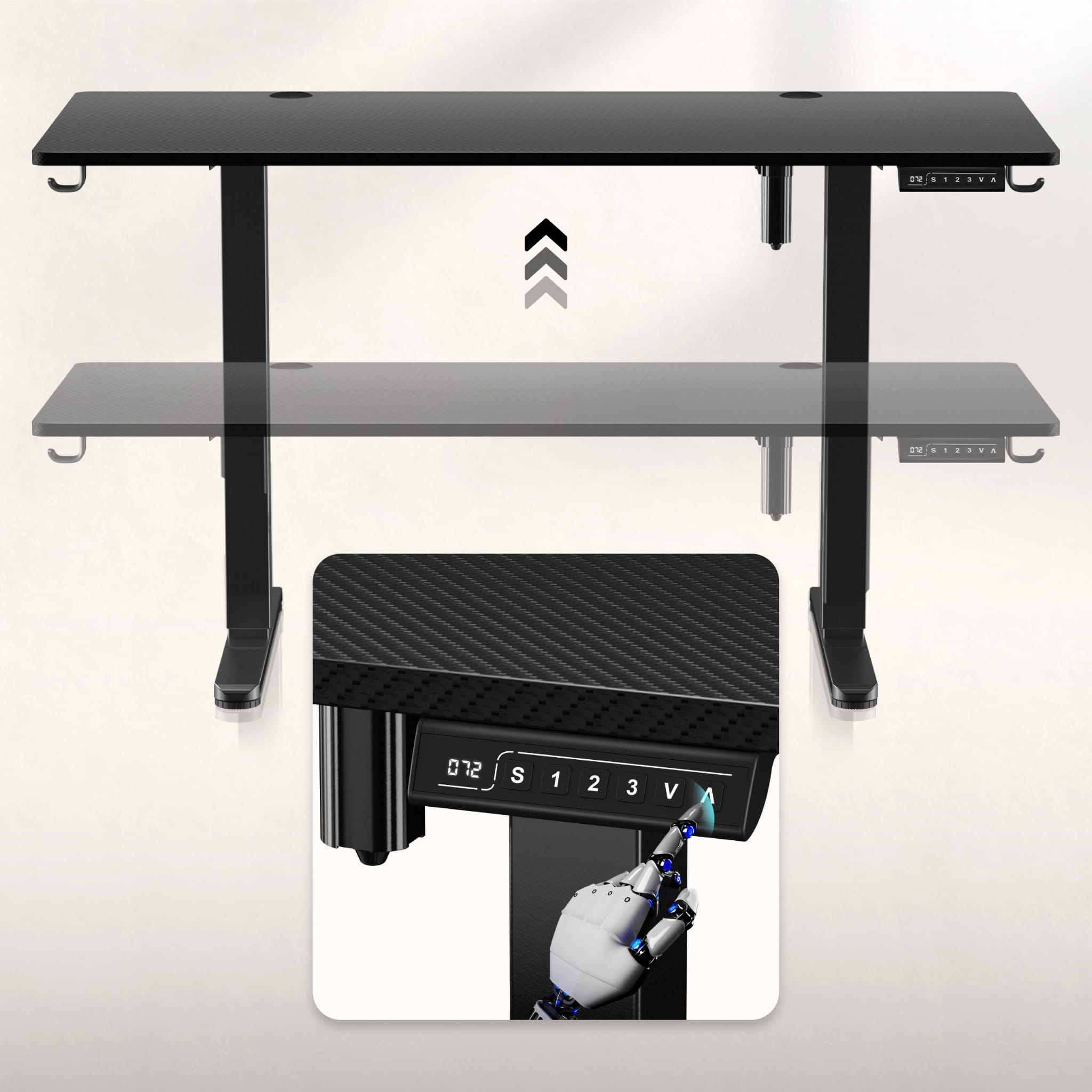 Biurko Elektryczne Huzaro Hero 8.2 Black 120 cm