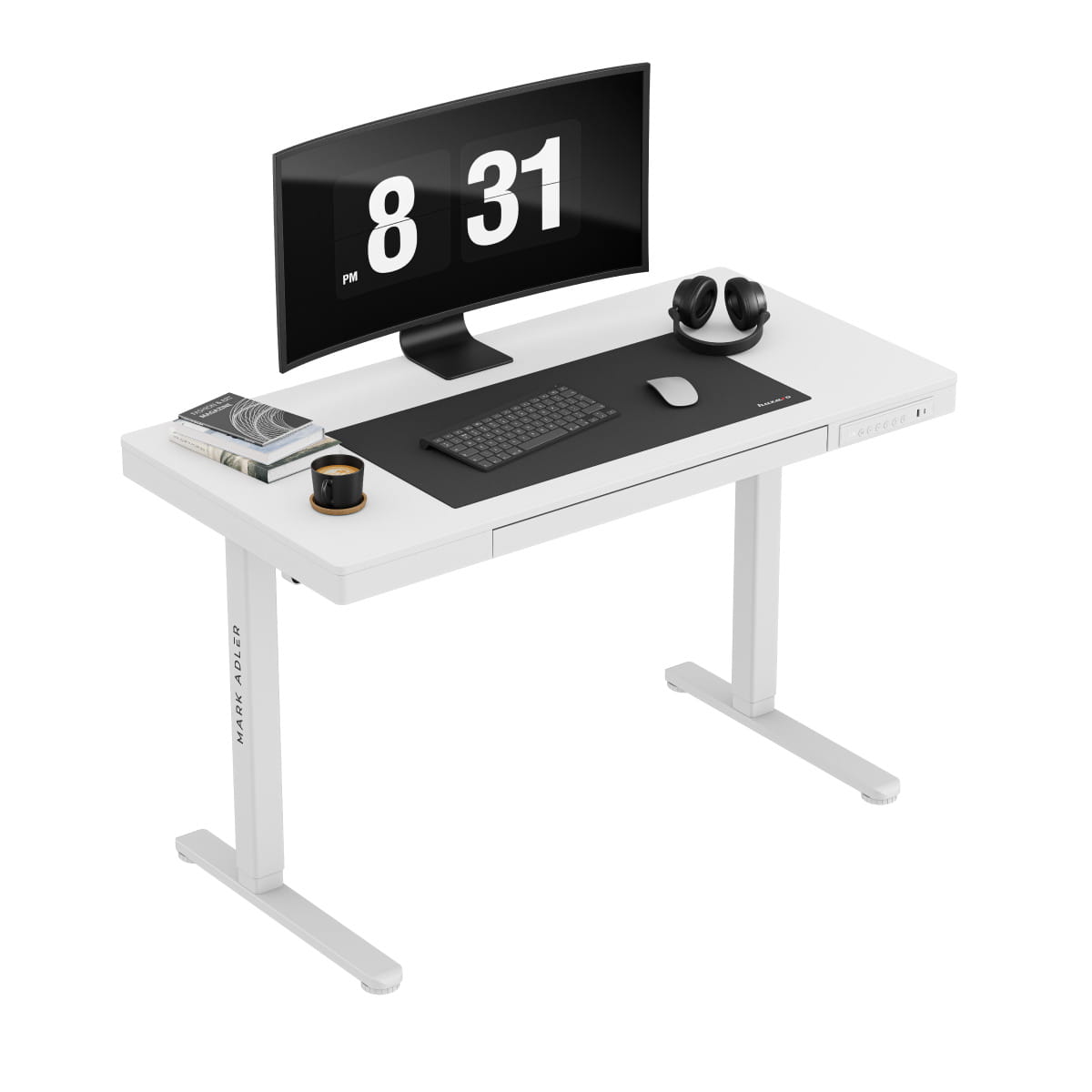 Biurko elektryczne Mark Adler Leader 8.2 White 120 cm OUTLET