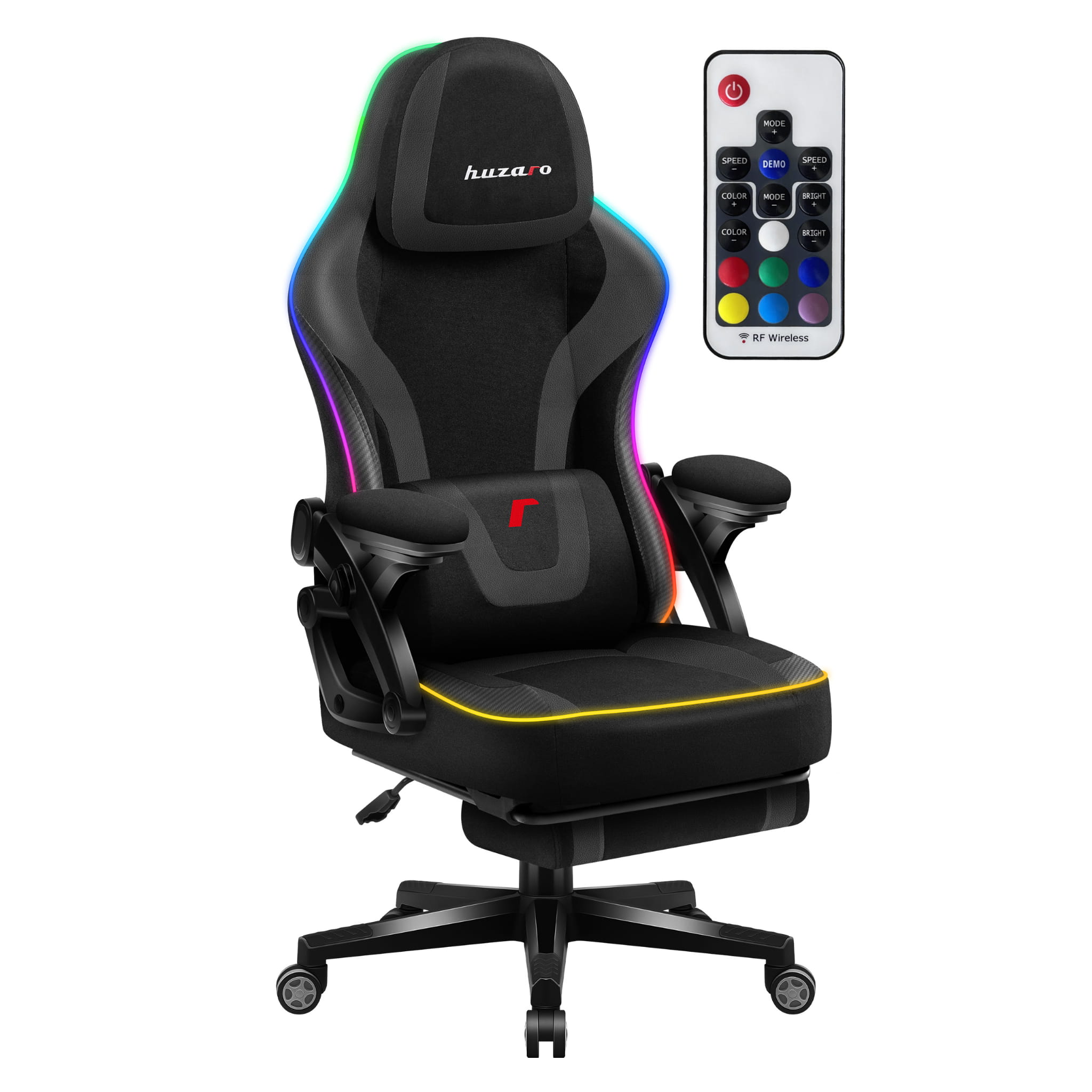 Fotel gamingowy Huzaro Force 4.6 Black RGB Smart