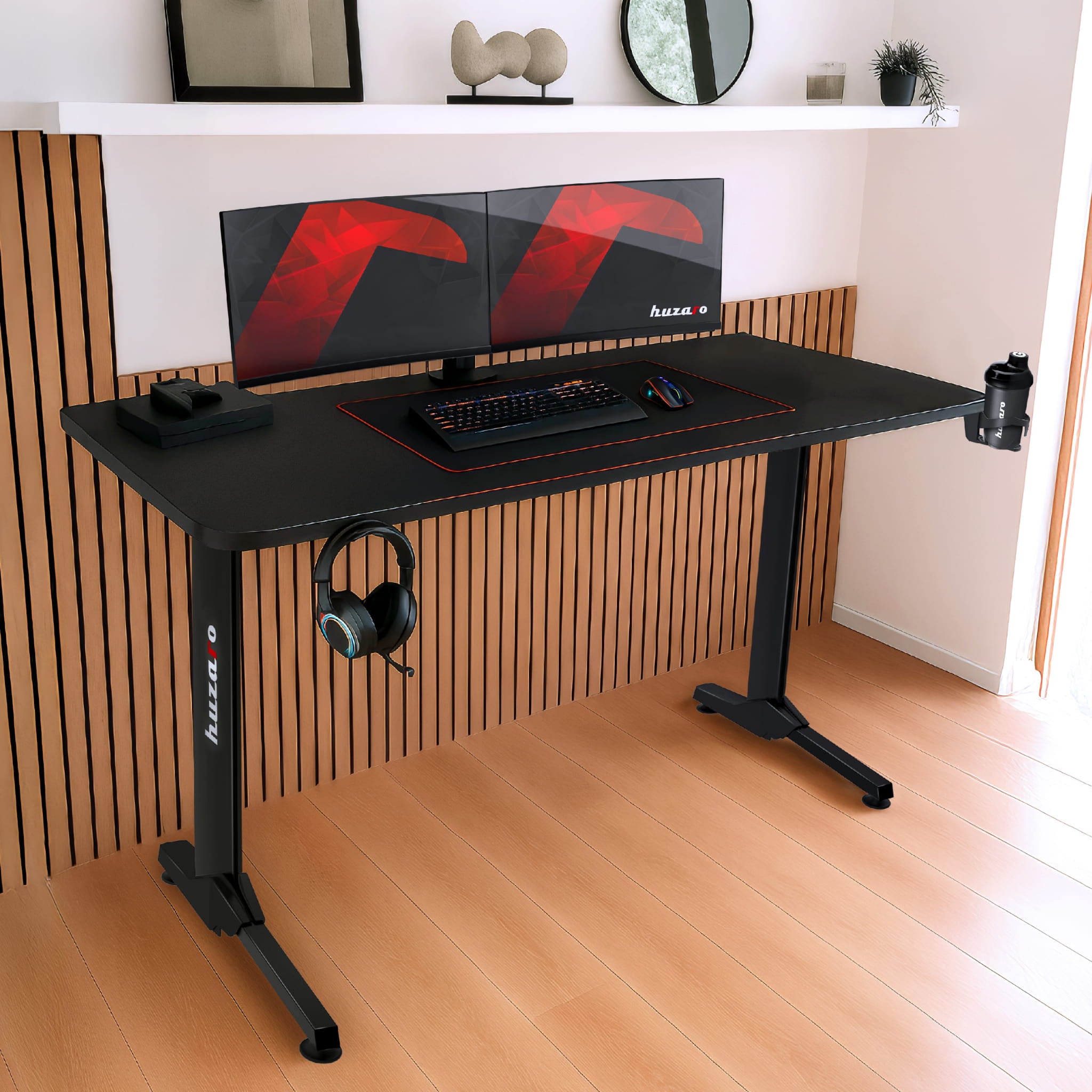 Biurko Gamingowe Huzaro Hero 4.7 Black 160 cm