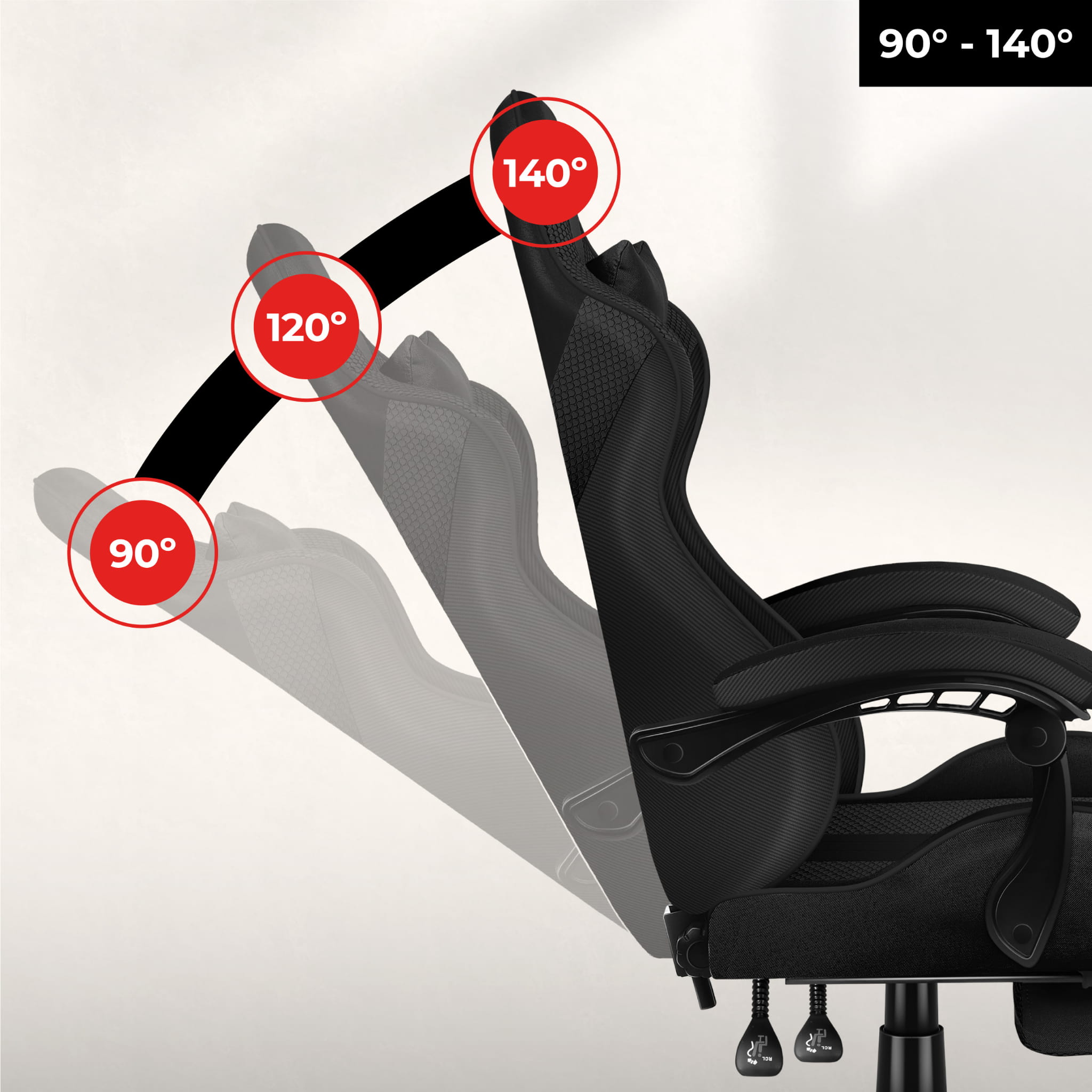 Fotel Gamingowy HUZARO Force 4.7 Carbon Mesh