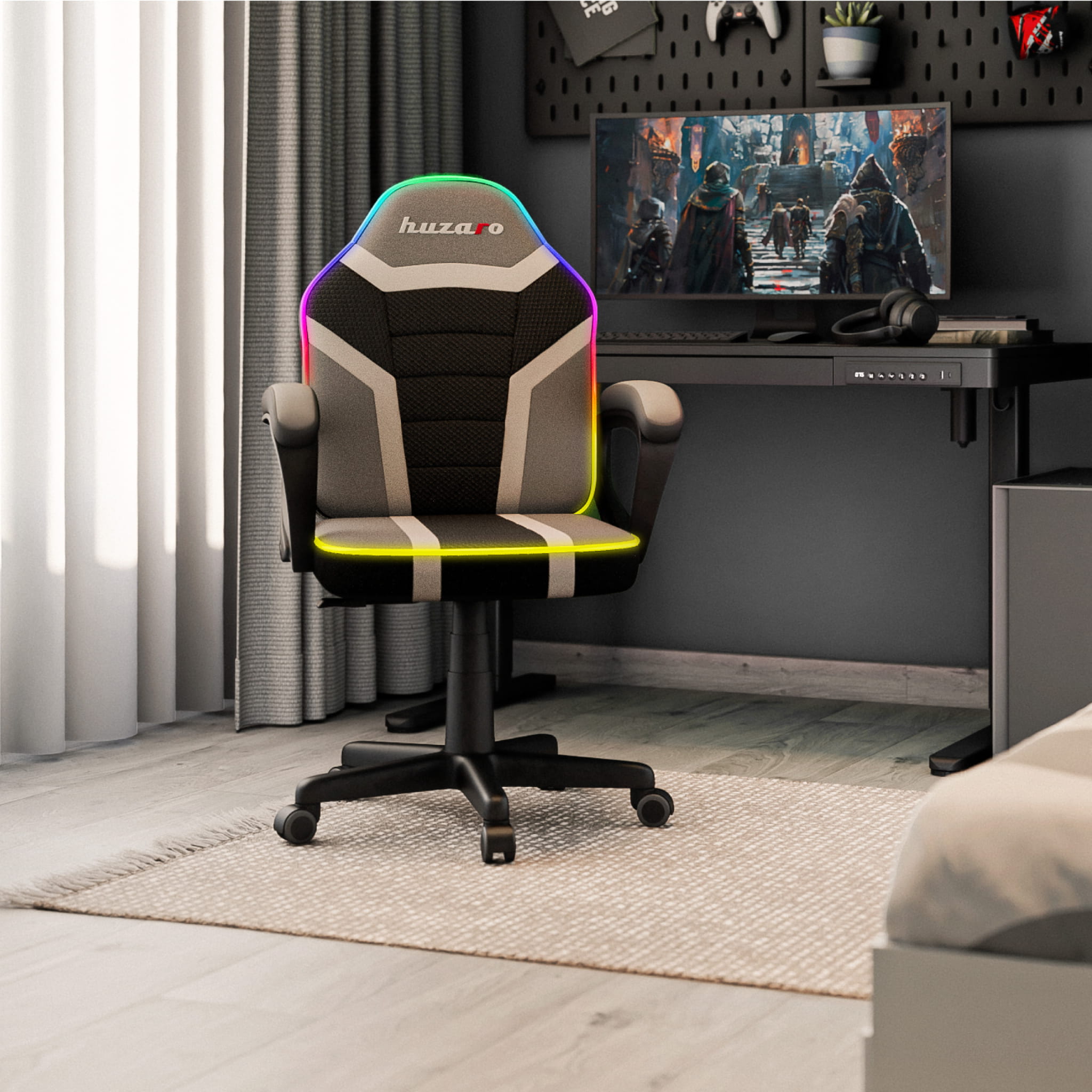 OUTLET Fotel gamingowy dla dziecka Huzaro Ranger 1.0 RGB