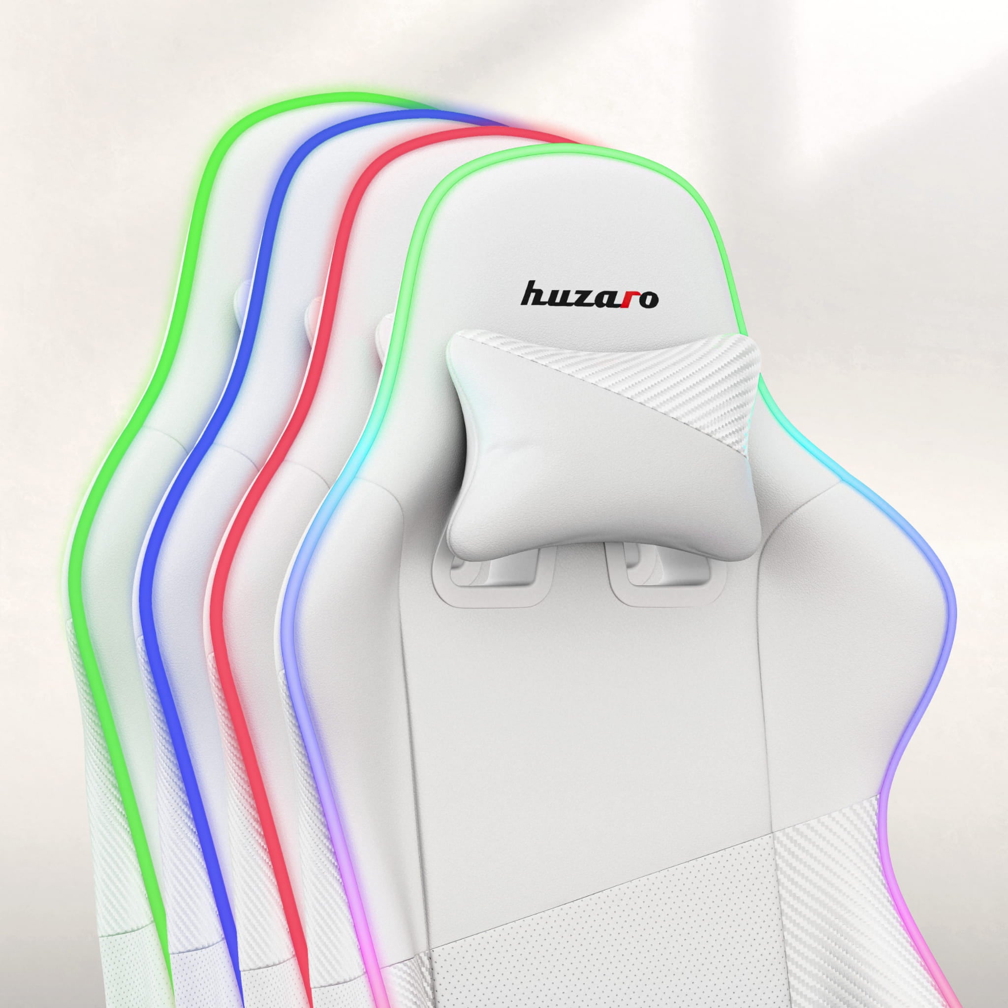 HUZARO FORCE 6.2 White RGB LED Gaming Chair