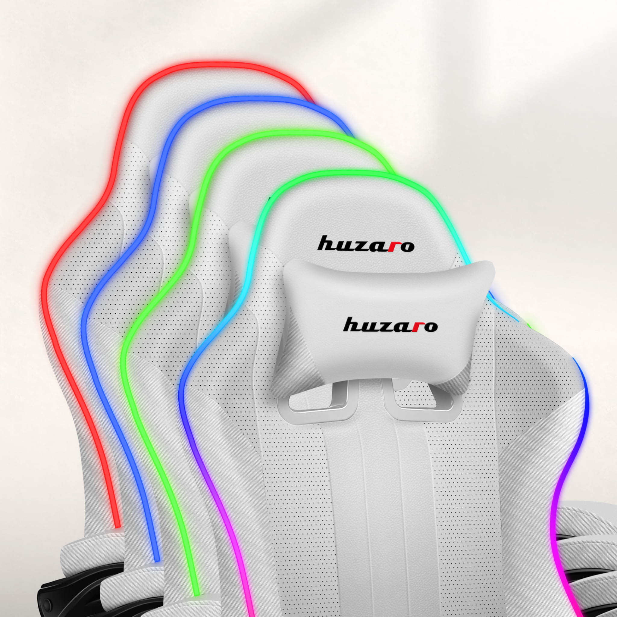 Fotel Gamingowy HUZARO Force 4.7 White RGB