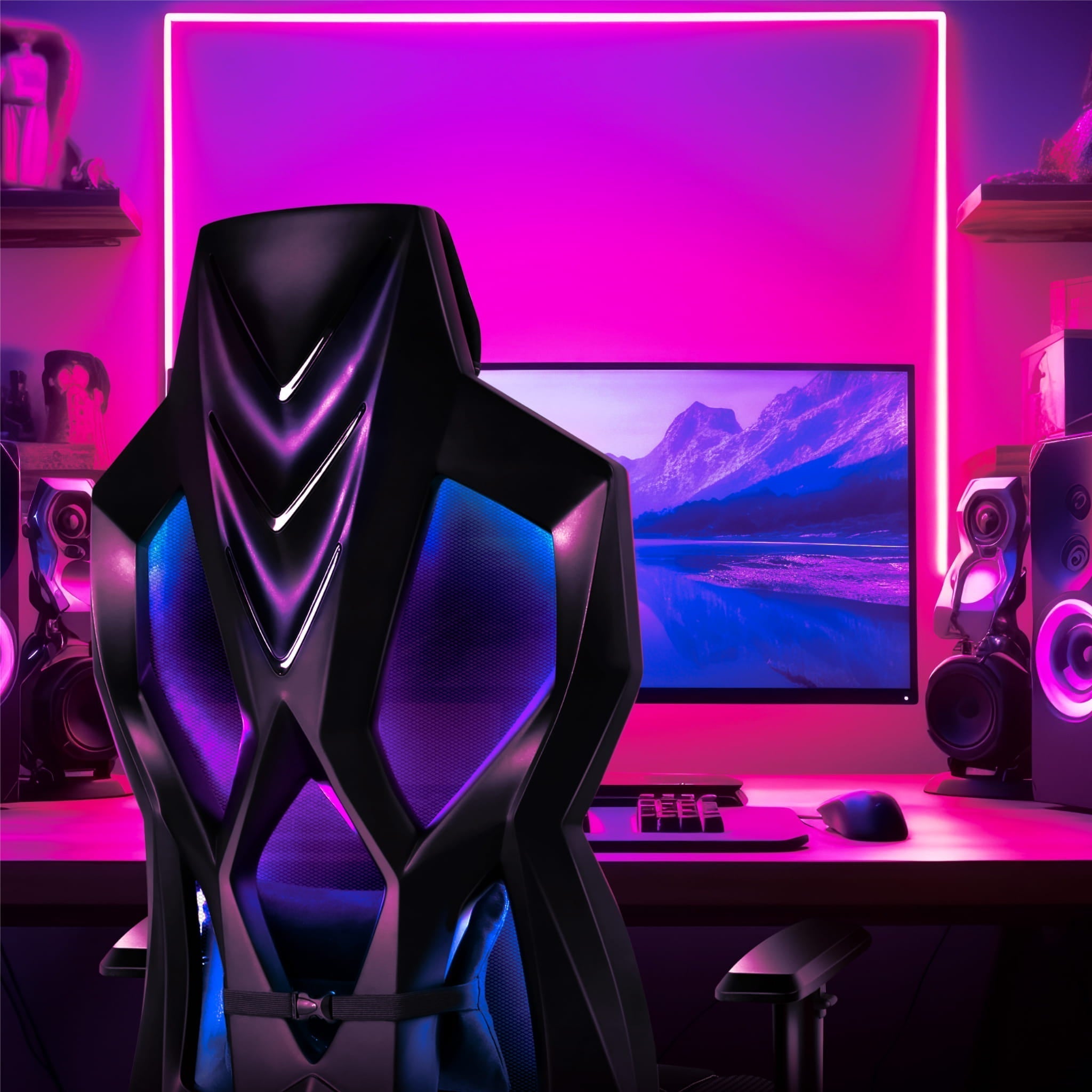 Fotel Gamingowy Huzaro COMBAT 6.2 Black RGB