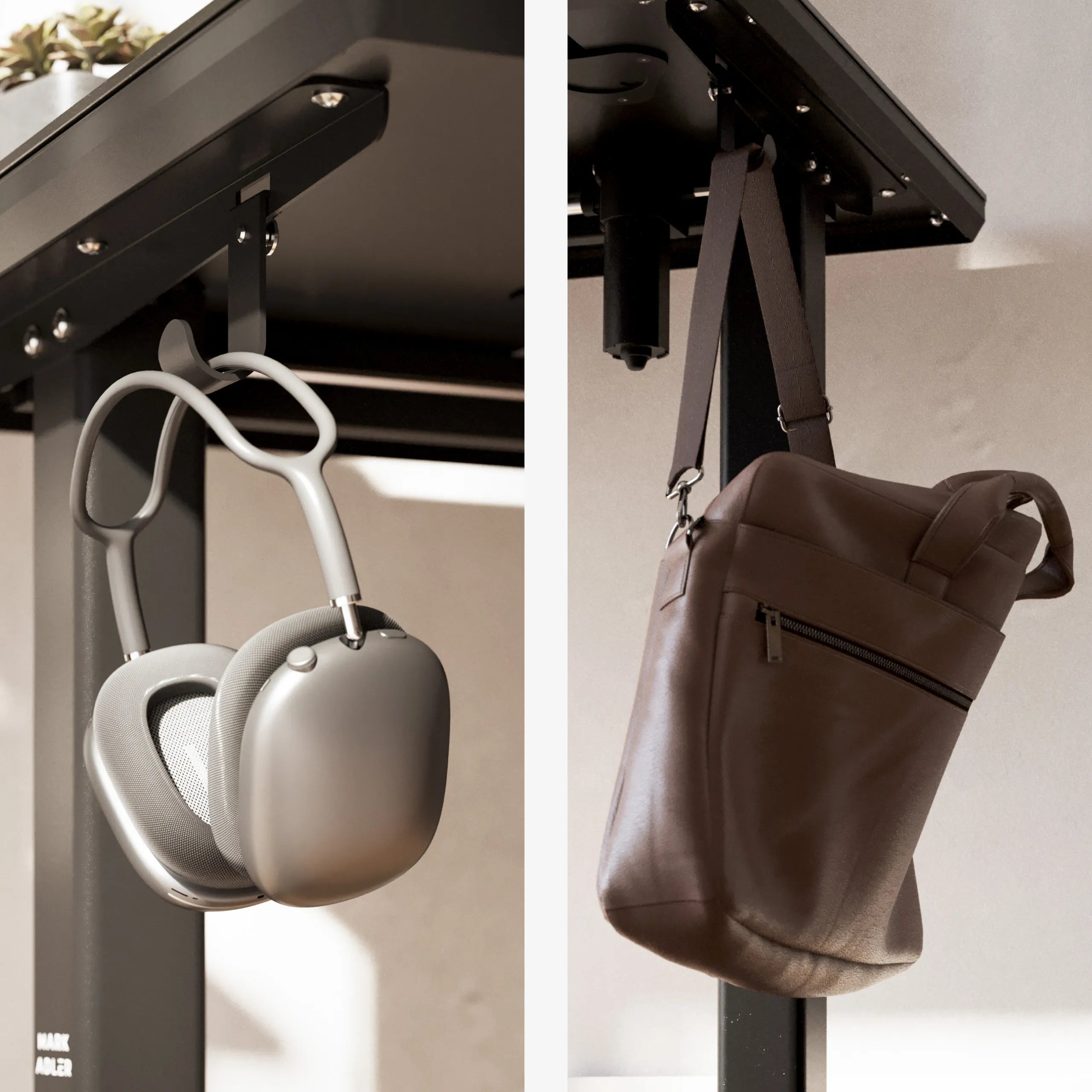 Biurko elektryczne ze szklanym blatem Mark Adler Leader 8.5 Black