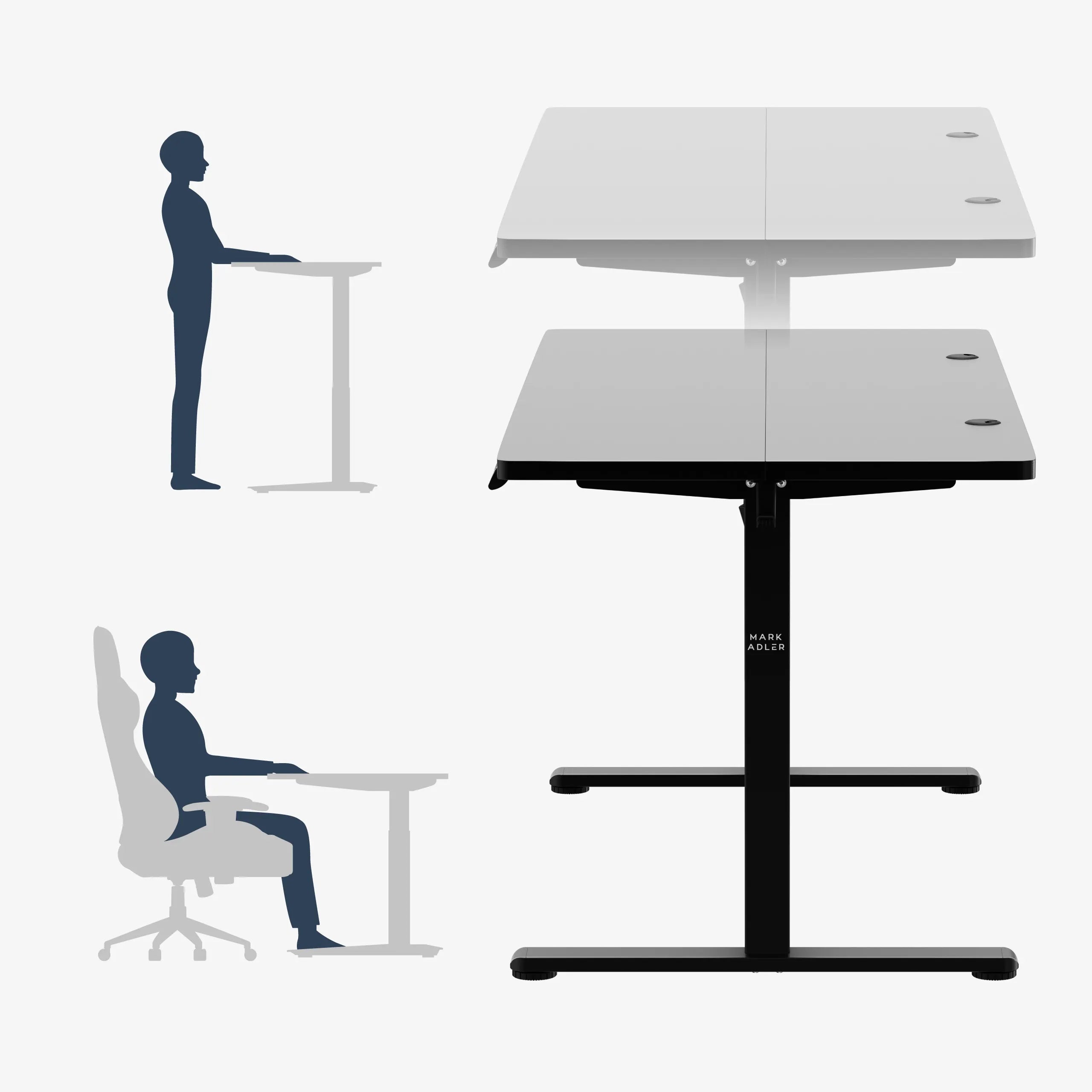 Biurko elektryczne Mark Adler Leader 7.3 Black 140 cm