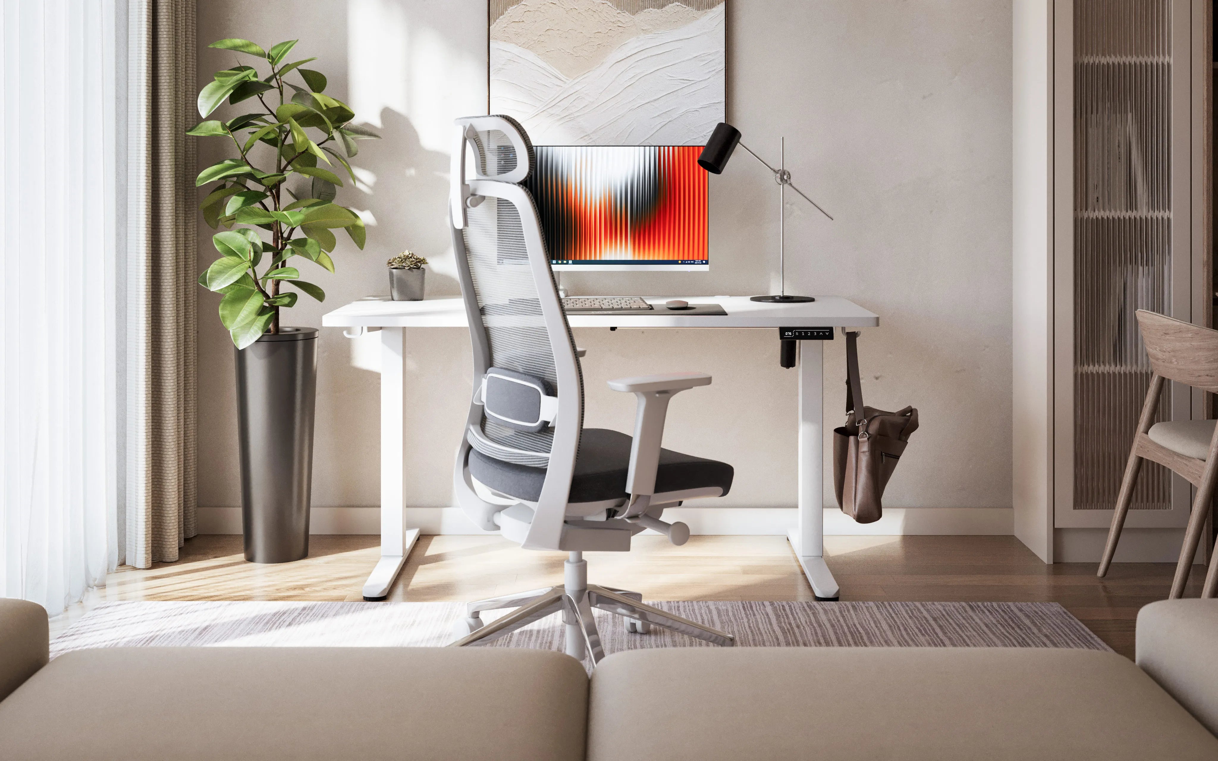 Biurko elektryczne Mark Adler Leader 7.3 White 140 cm