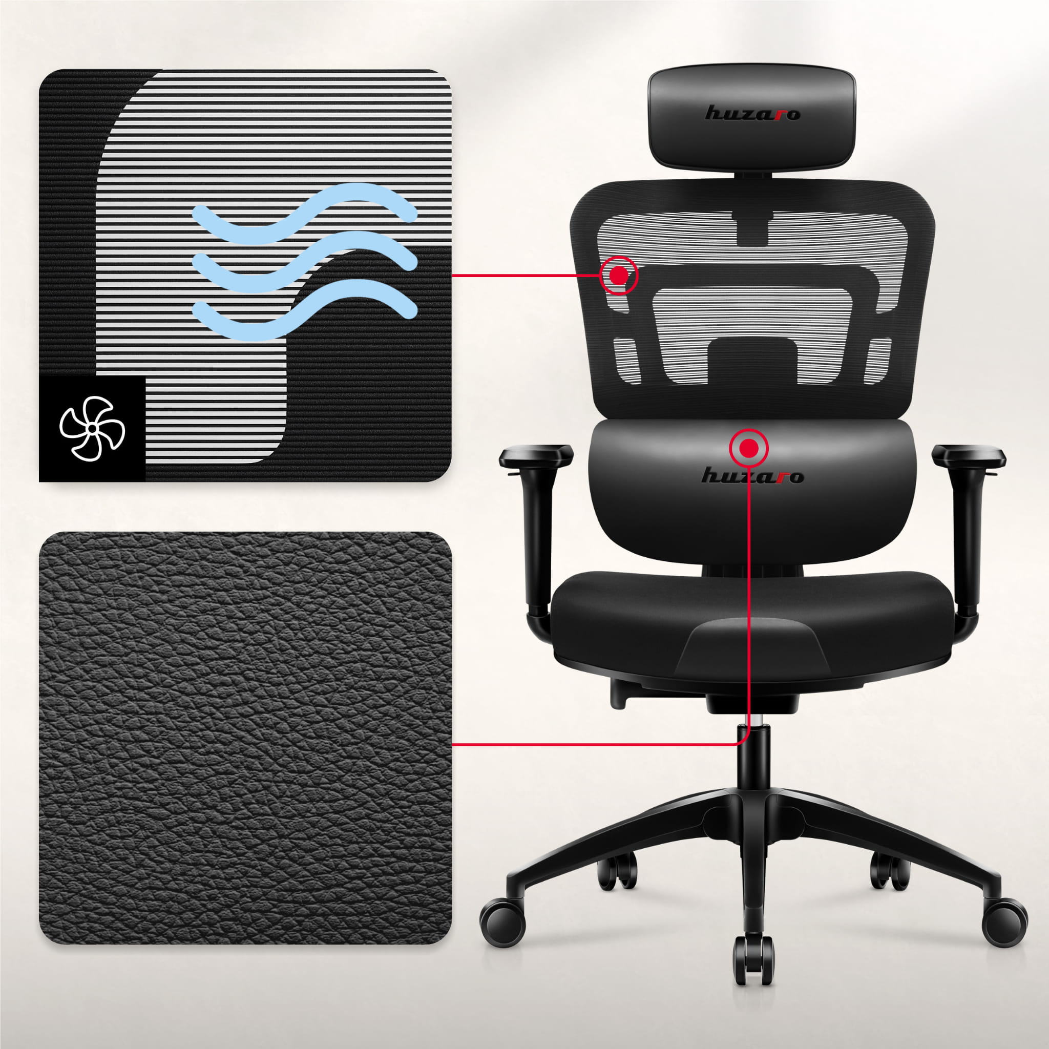 Fotel Gamingowy Huzaro Combat 7.0 Black