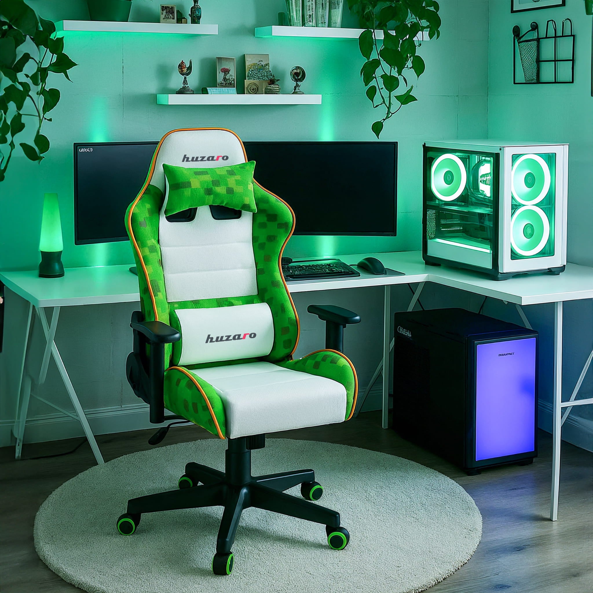 Fotel gamingowy dla dziecka Huzaro Ranger 6.0 Pixel White