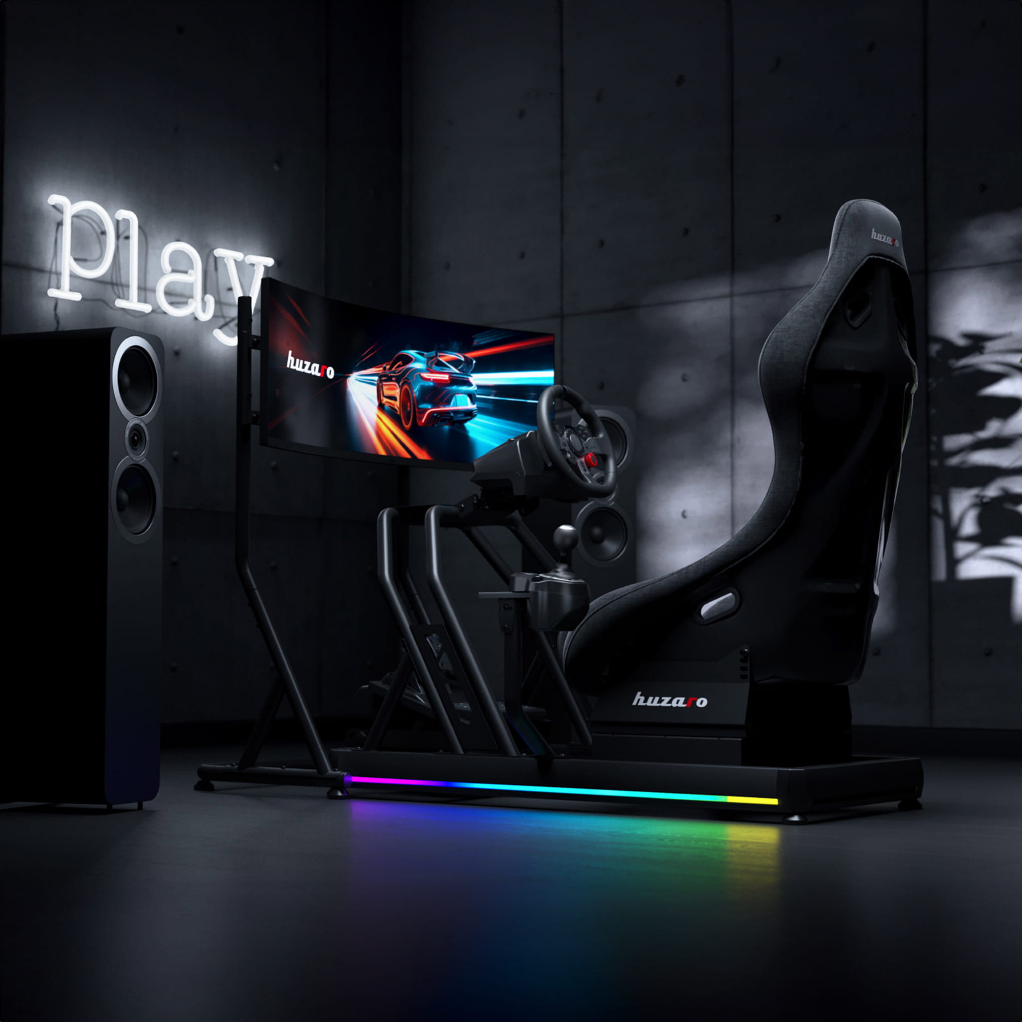 Kokpit wyścigowy Huzaro Speed 9.0 sim racing