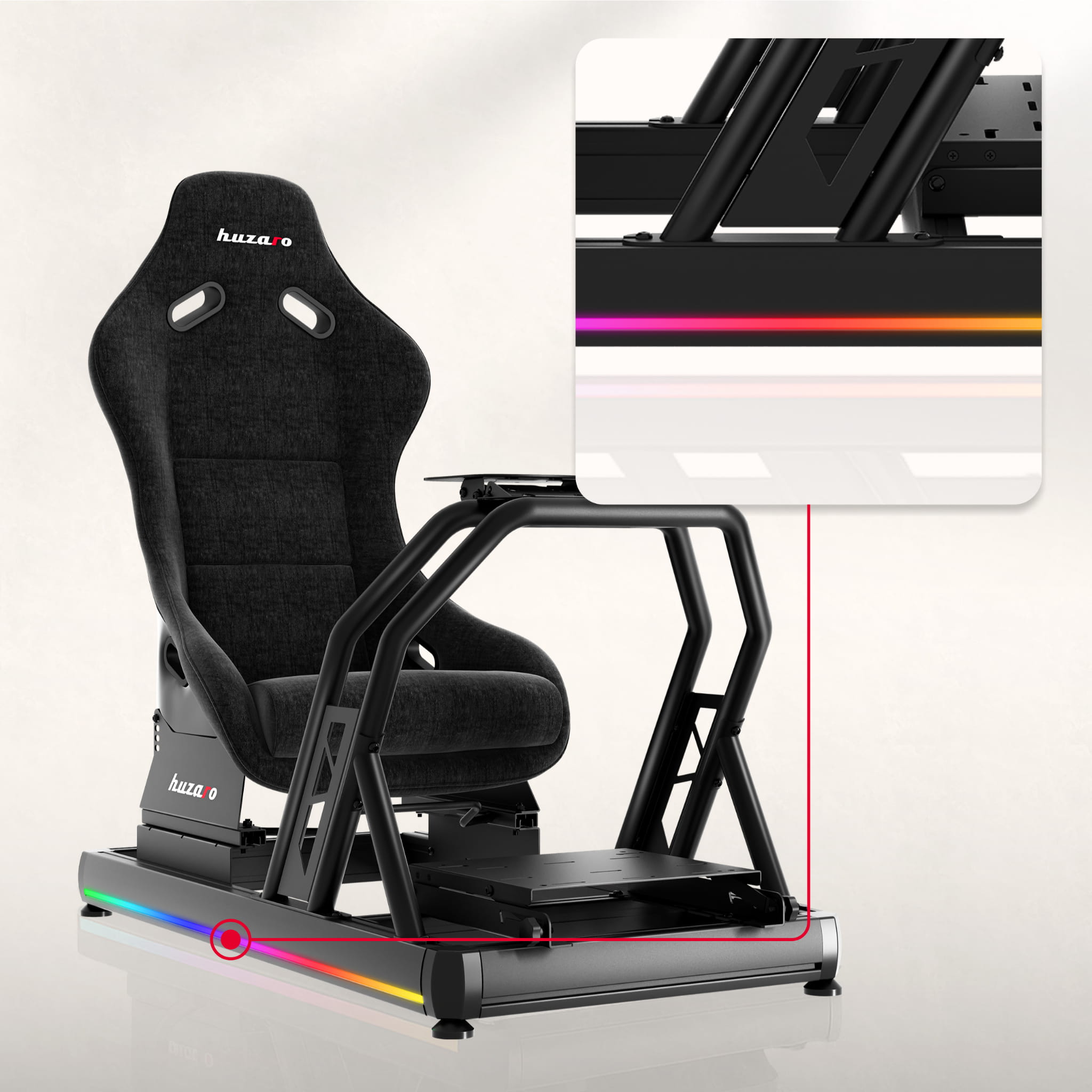 Kokpit wyścigowy Huzaro Speed 9.0 sim racing