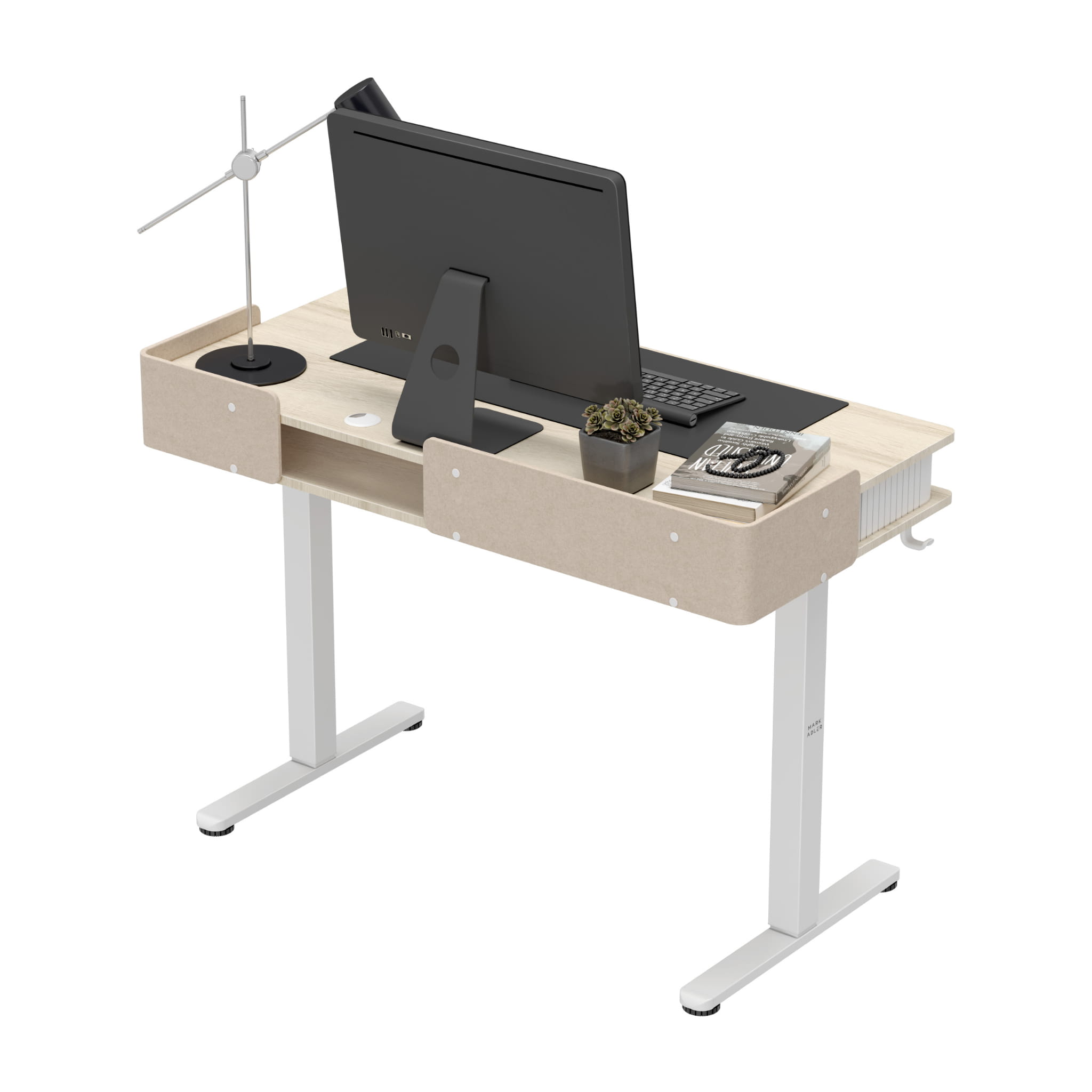Biurko elektryczne Mark Adler Leader 8.0 White 120 cm OUTLET