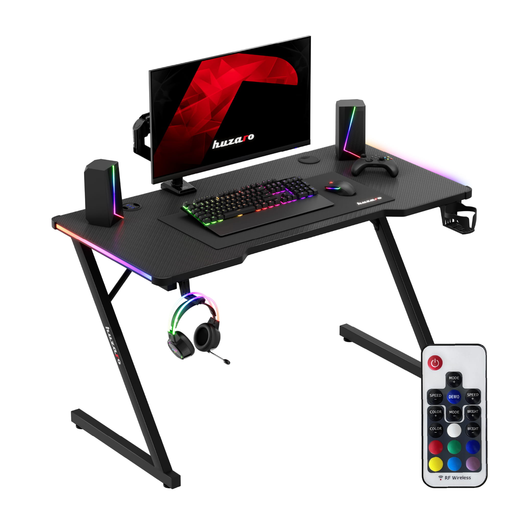 Huzaro Hero 2.5 RGB LED Gaming Desk 120 cm