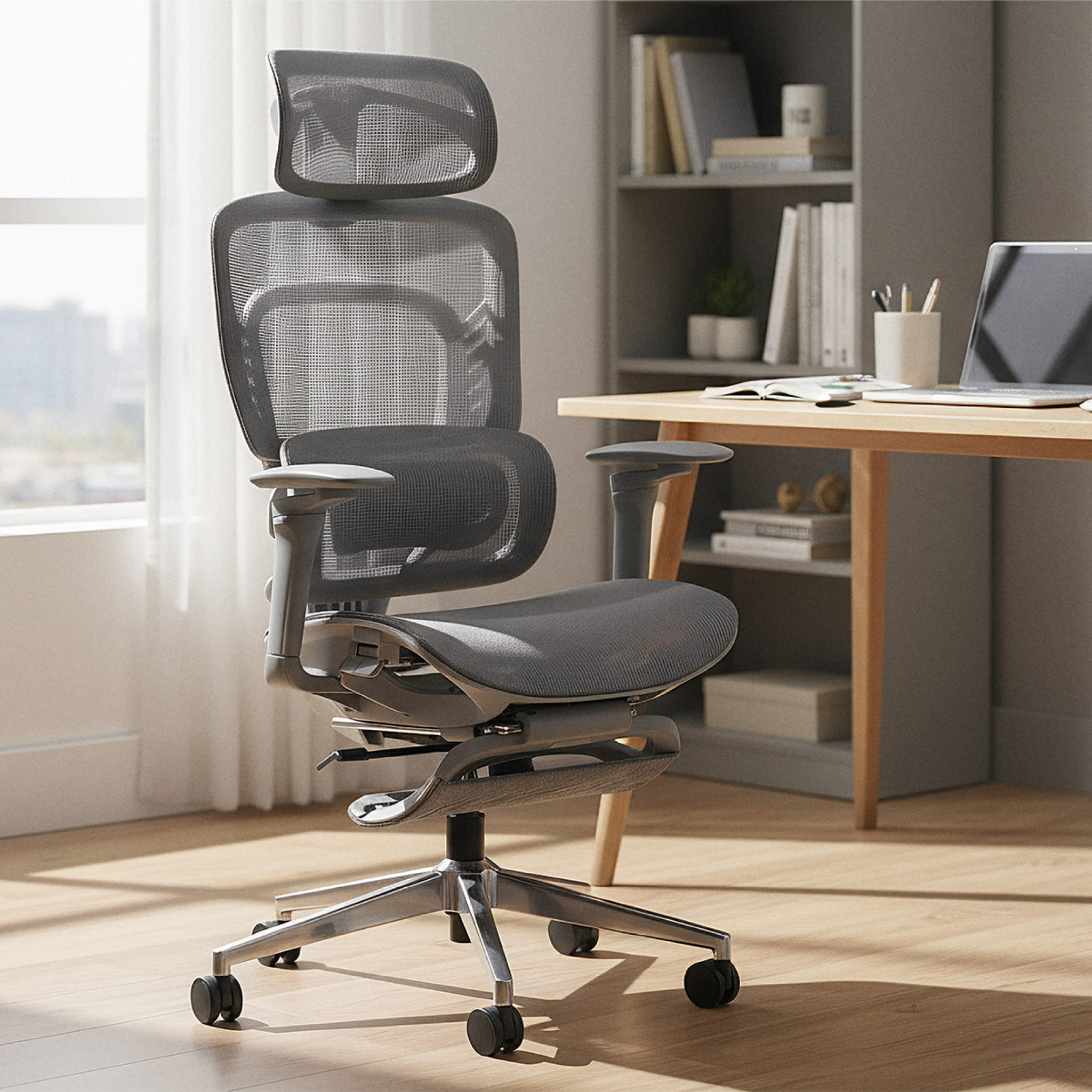 Fotel biurowy z masażem Mark Adler Visioner 8.3 Grey