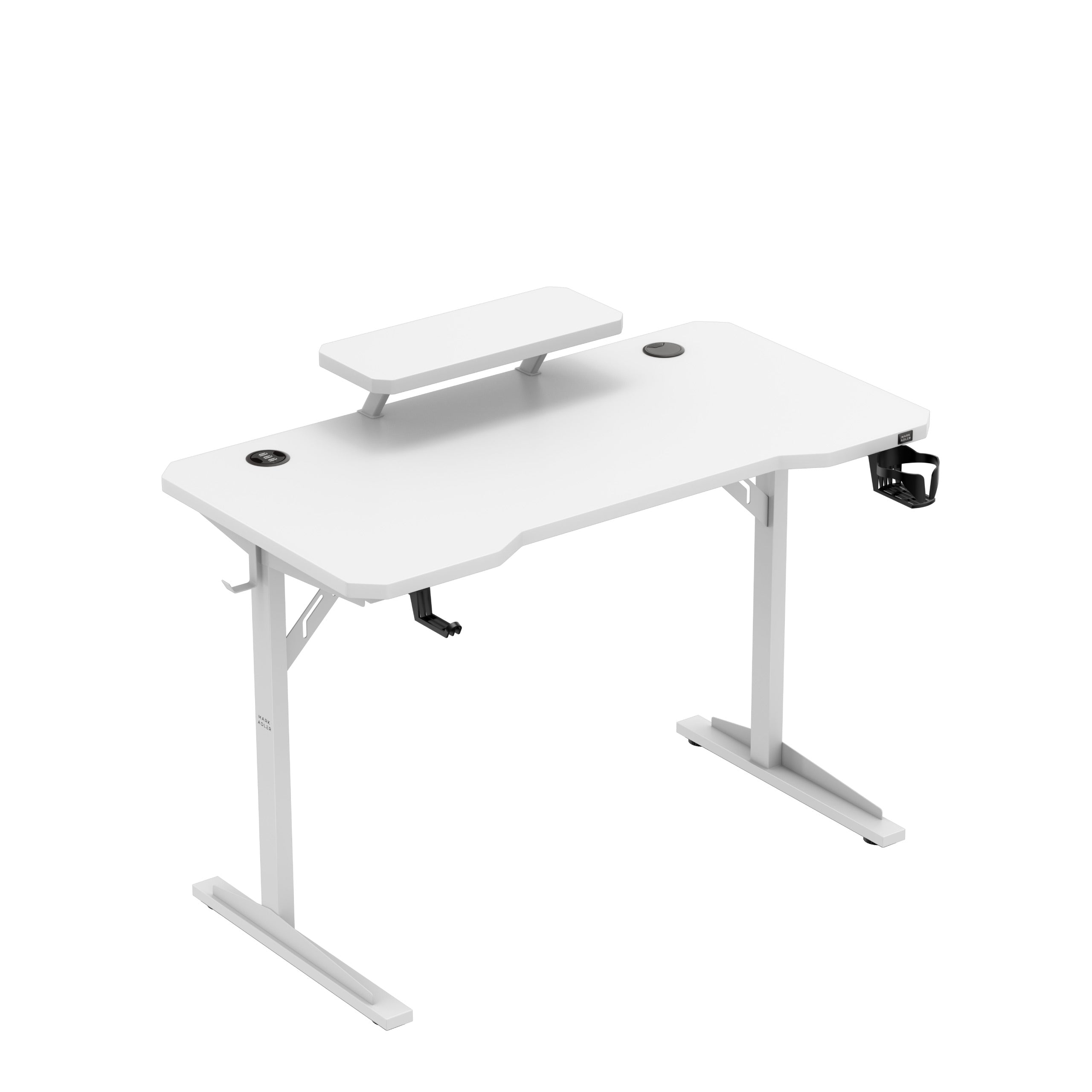 Biurko komputerowe z półką Mark Adler Leader 5.1 White 115 cm