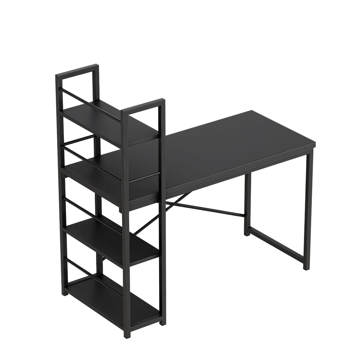 Biurko z półkami Mark Adler Leader 4.0 Black 120 cm OUTLET