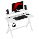 Biurko gamingowe LED Huzaro Hero 1.9 RGB White 120 cm
