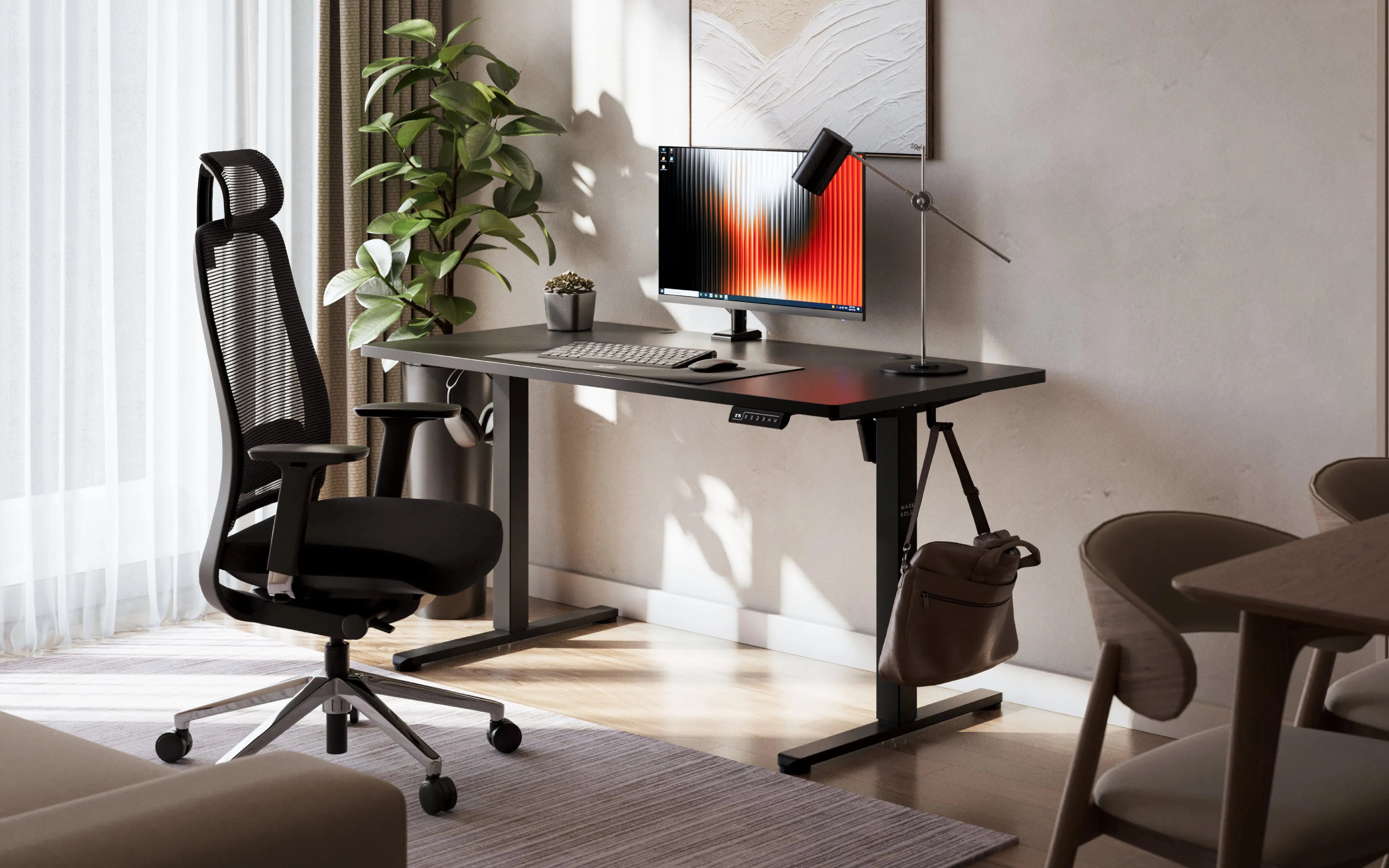 Biurko elektryczne Mark Adler Leader 7.3 Black 140 cm OUTLET