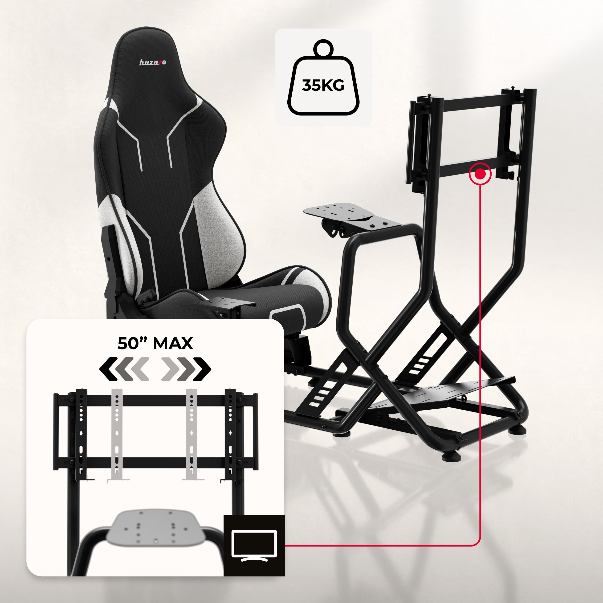 Kokpit wyścigowy Huzaro Speed 6.0 sim racing