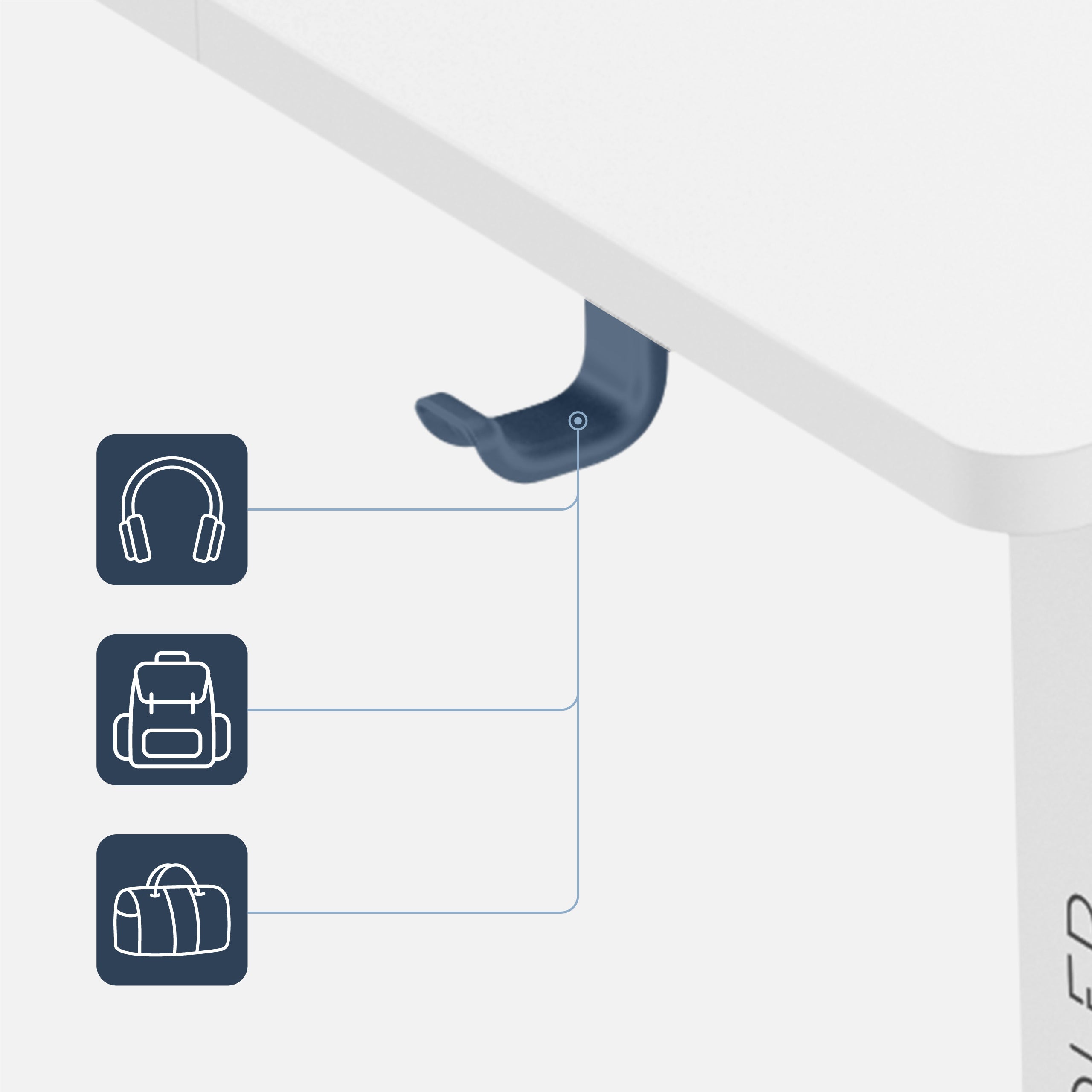 Biurko elektryczne Mark Adler Leader 7.0 White 120 cm