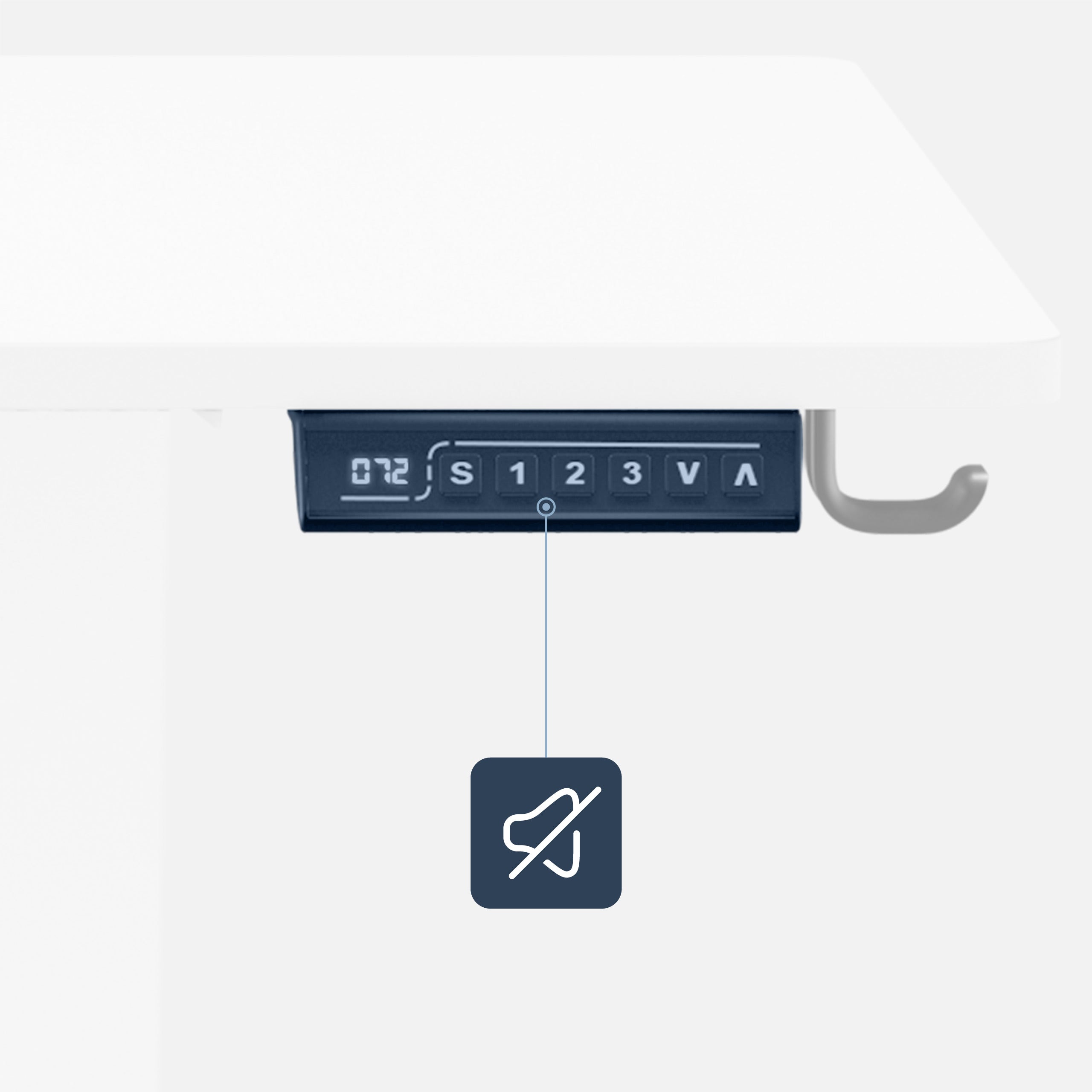 Biurko elektryczne Mark Adler Leader 7.0 White 120 cm