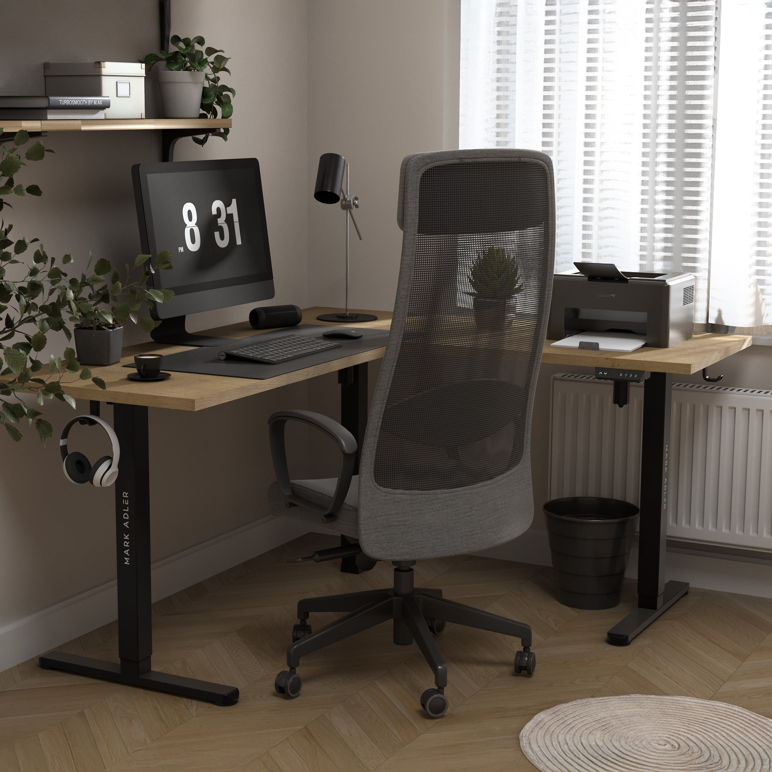 Dwusilnikowy elektryczny stelaż biurka Mark Adler Xeno 7.6