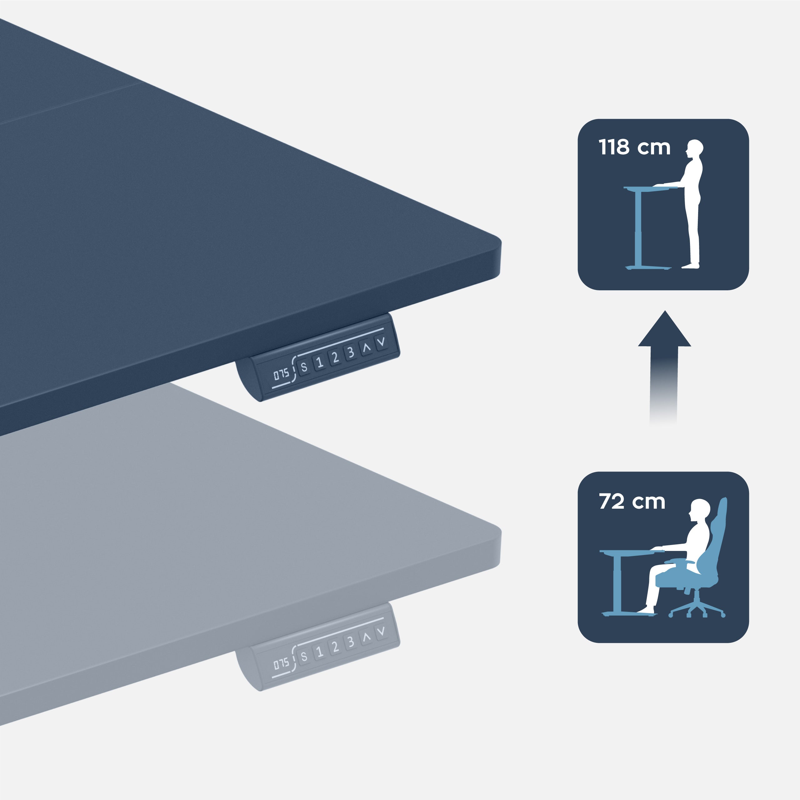 Biurko elektryczne Mark Adler Leader 7.6 Black 160 cm