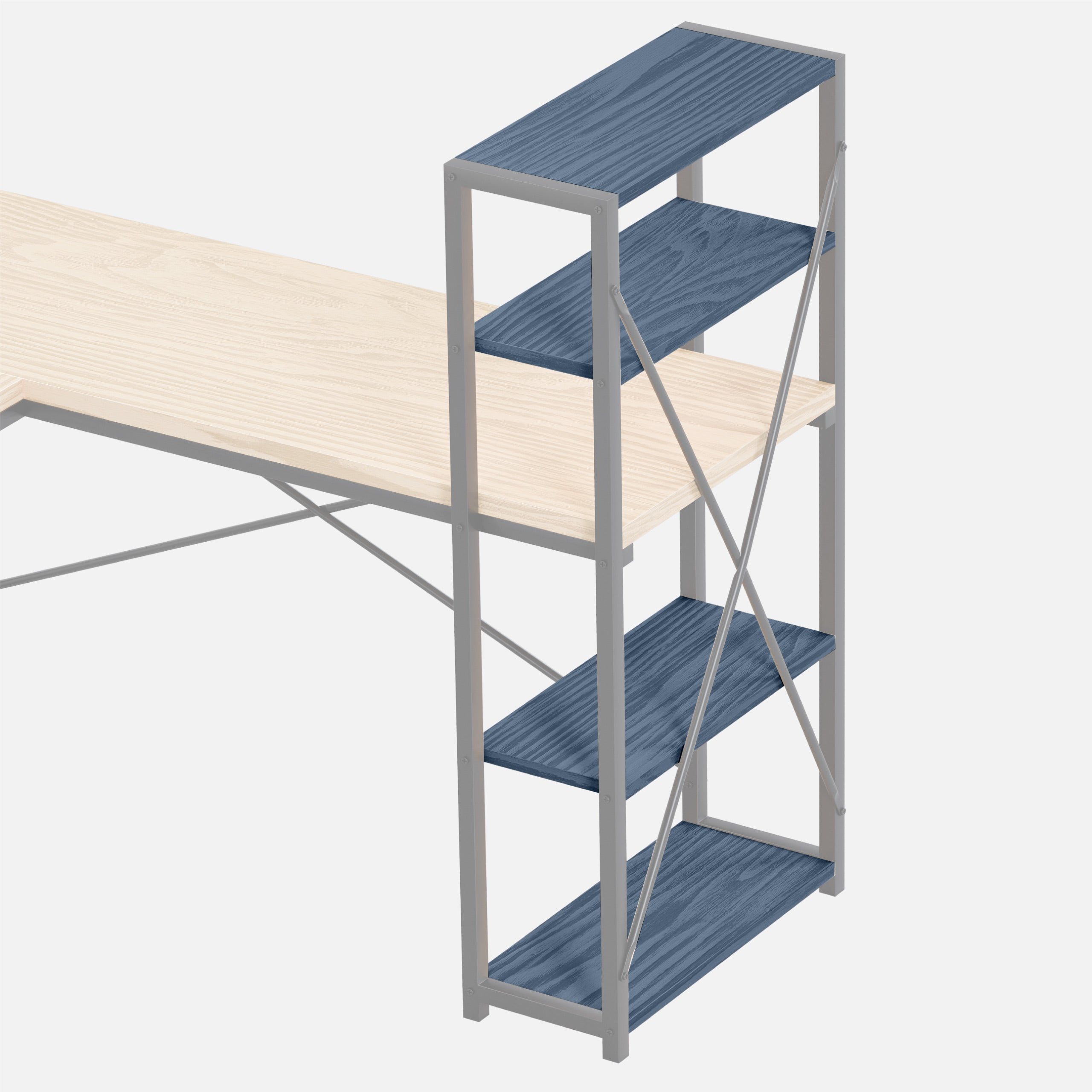 Biurko narożne z półkami Mark Adler Leader 5.9 Craft 145 cm