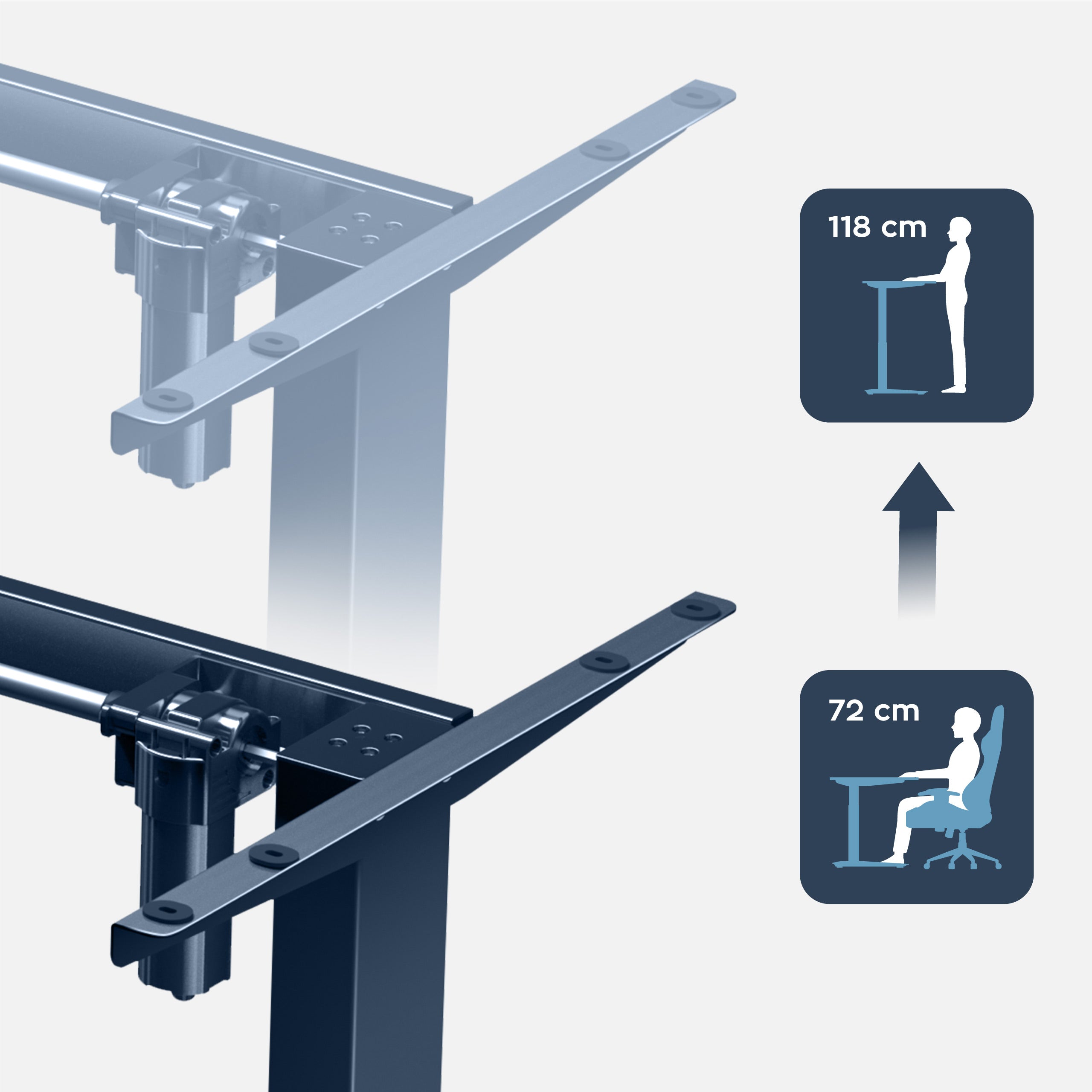 Elektryczny Stelaż Biurka MARK ADLER Xeno 4.1 Black