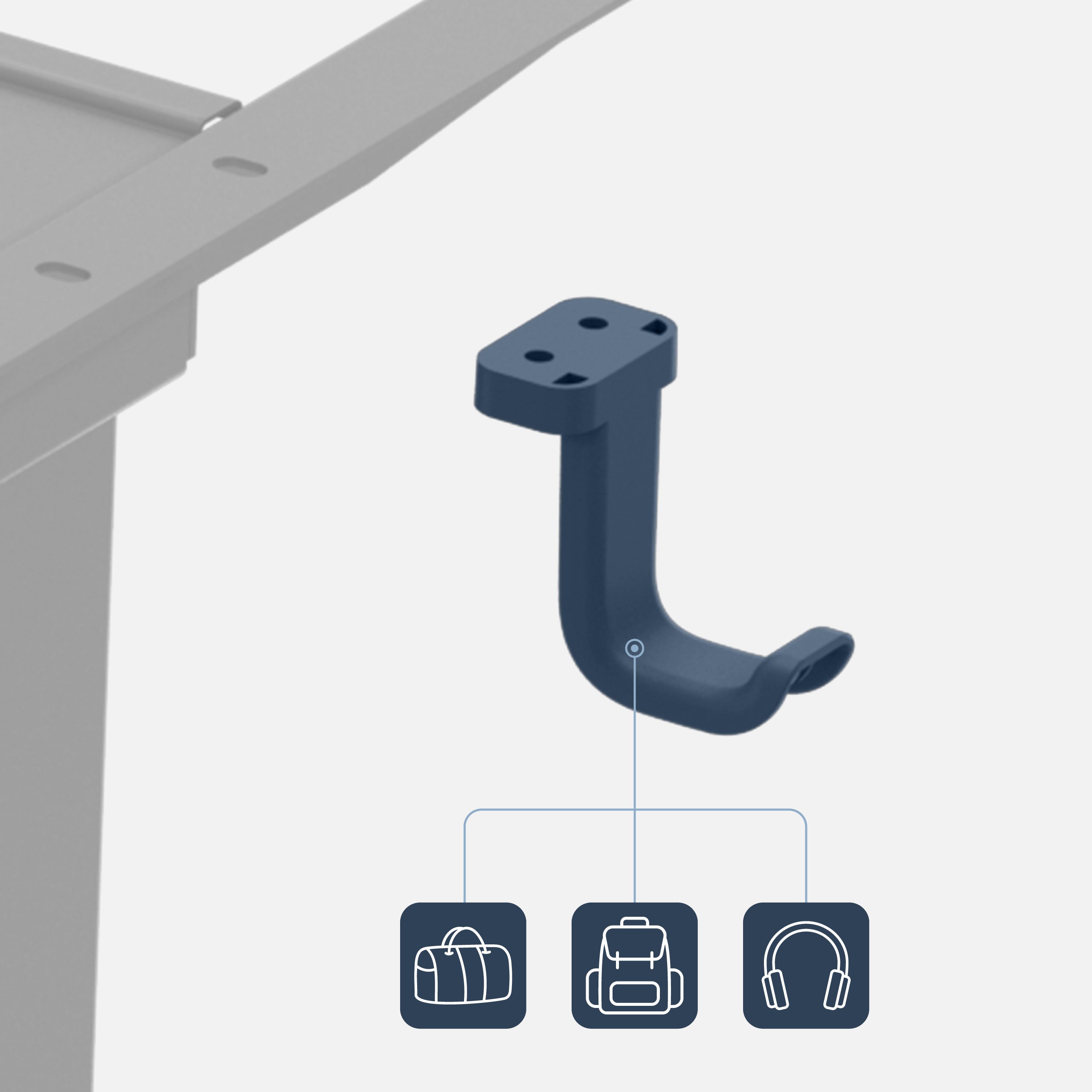 Dwusilnikowy elektryczny stelaż biurka Mark Adler Xeno 4.5 White