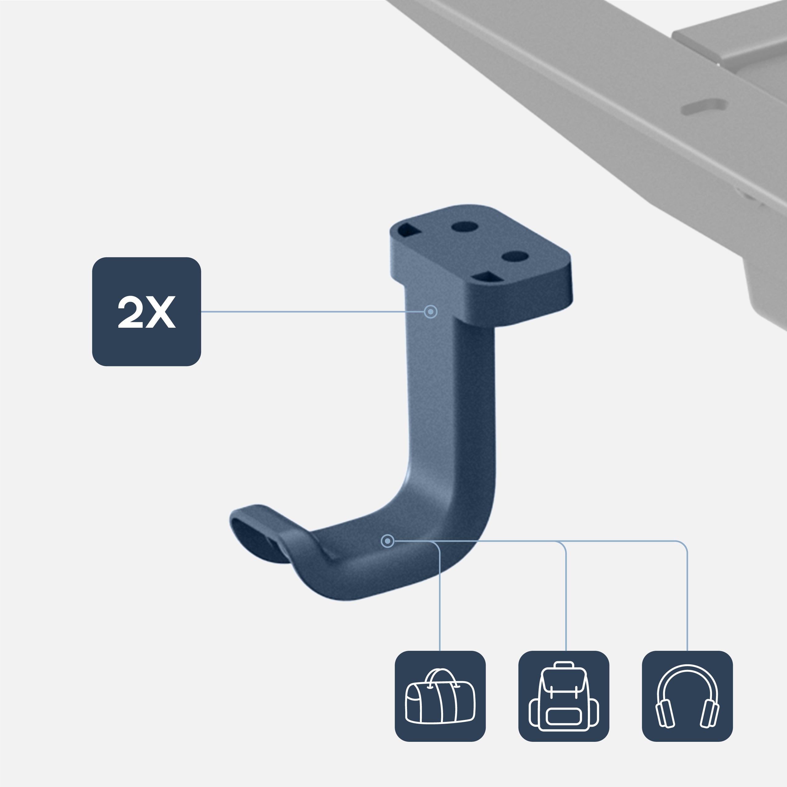 Dwusilnikowy elektryczny stelaż biurka Mark Adler Xeno 6.0