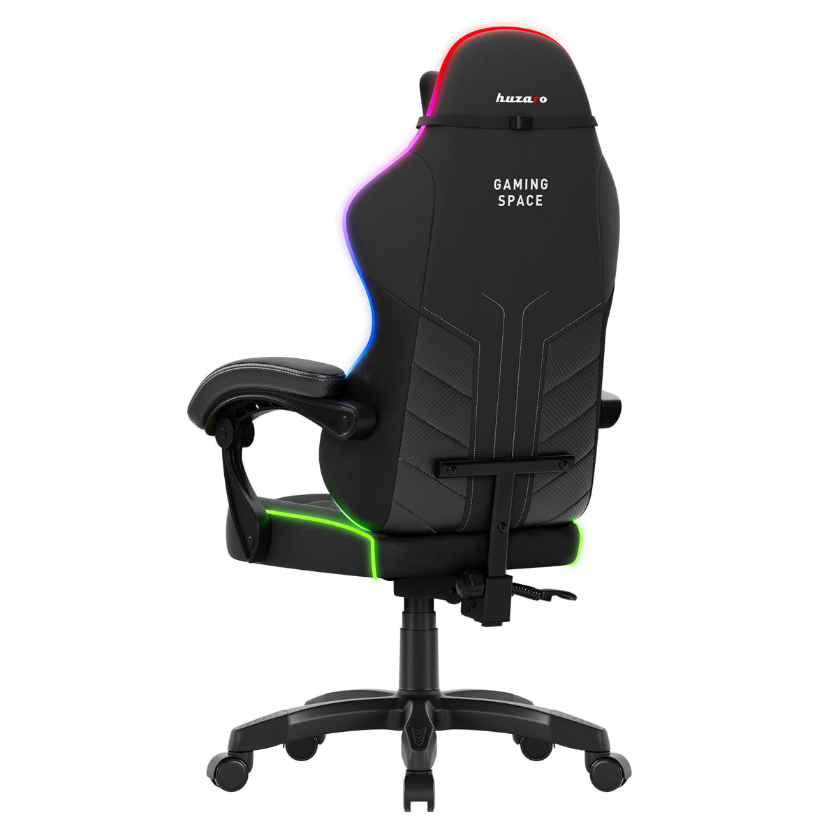 Fotel gamingowy welurowy Huzaro Force 2.7 RGB Black OUTLET