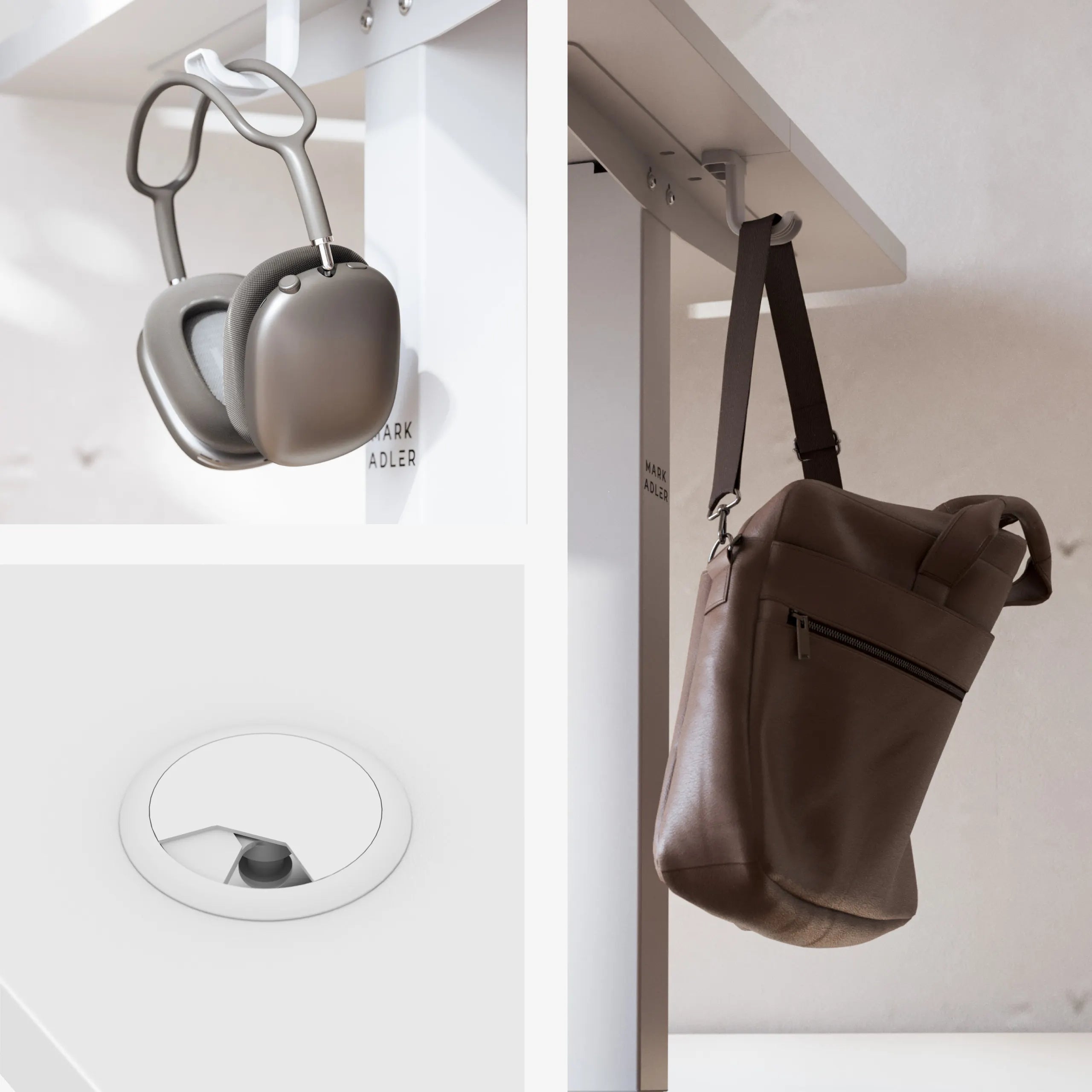 Biurko elektryczne regulowane Mark Adler Leader 6.9 White 120 cm OUTLET