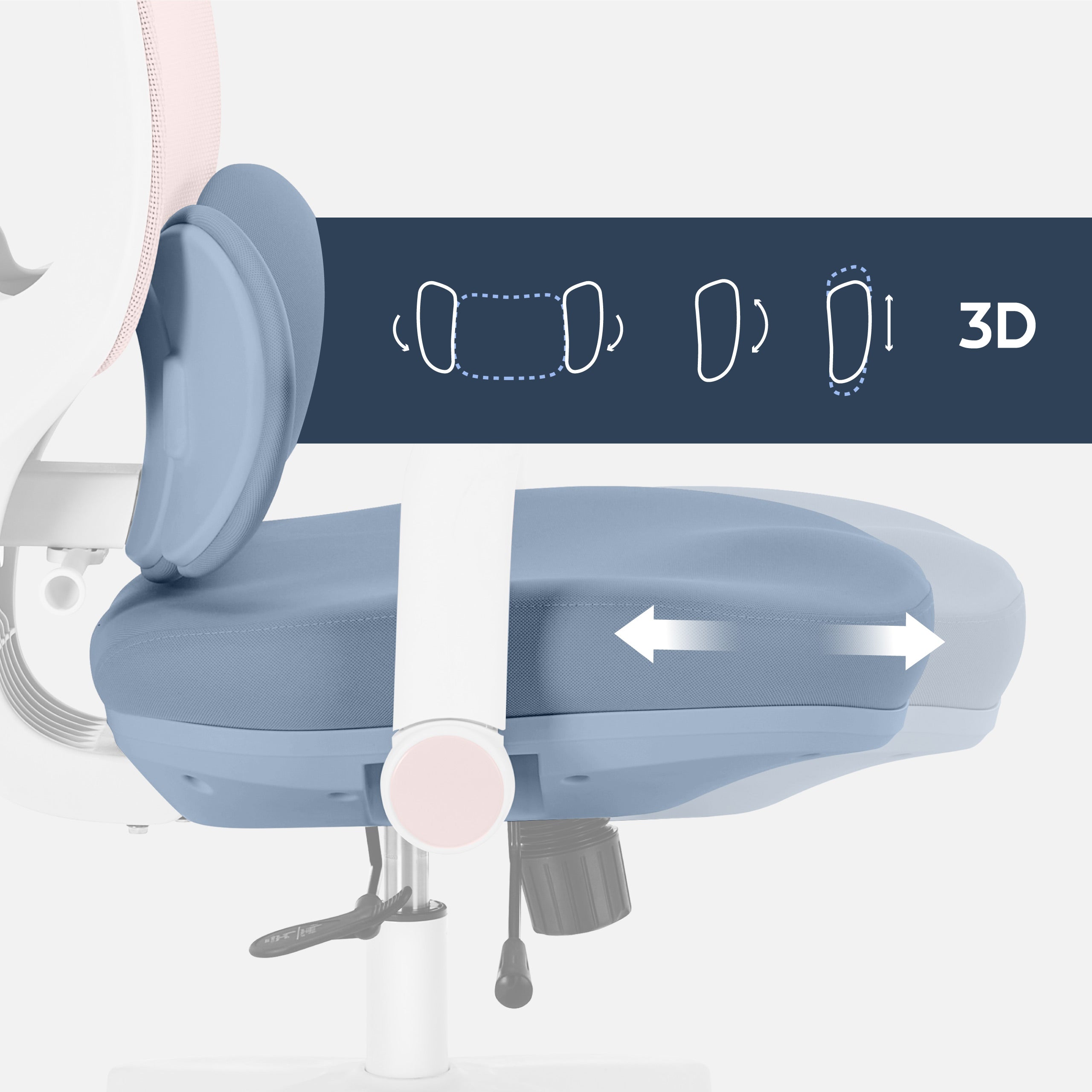 Ergonomiczny fotel dla dziecka Mark Adler Junior 6.3 Pink