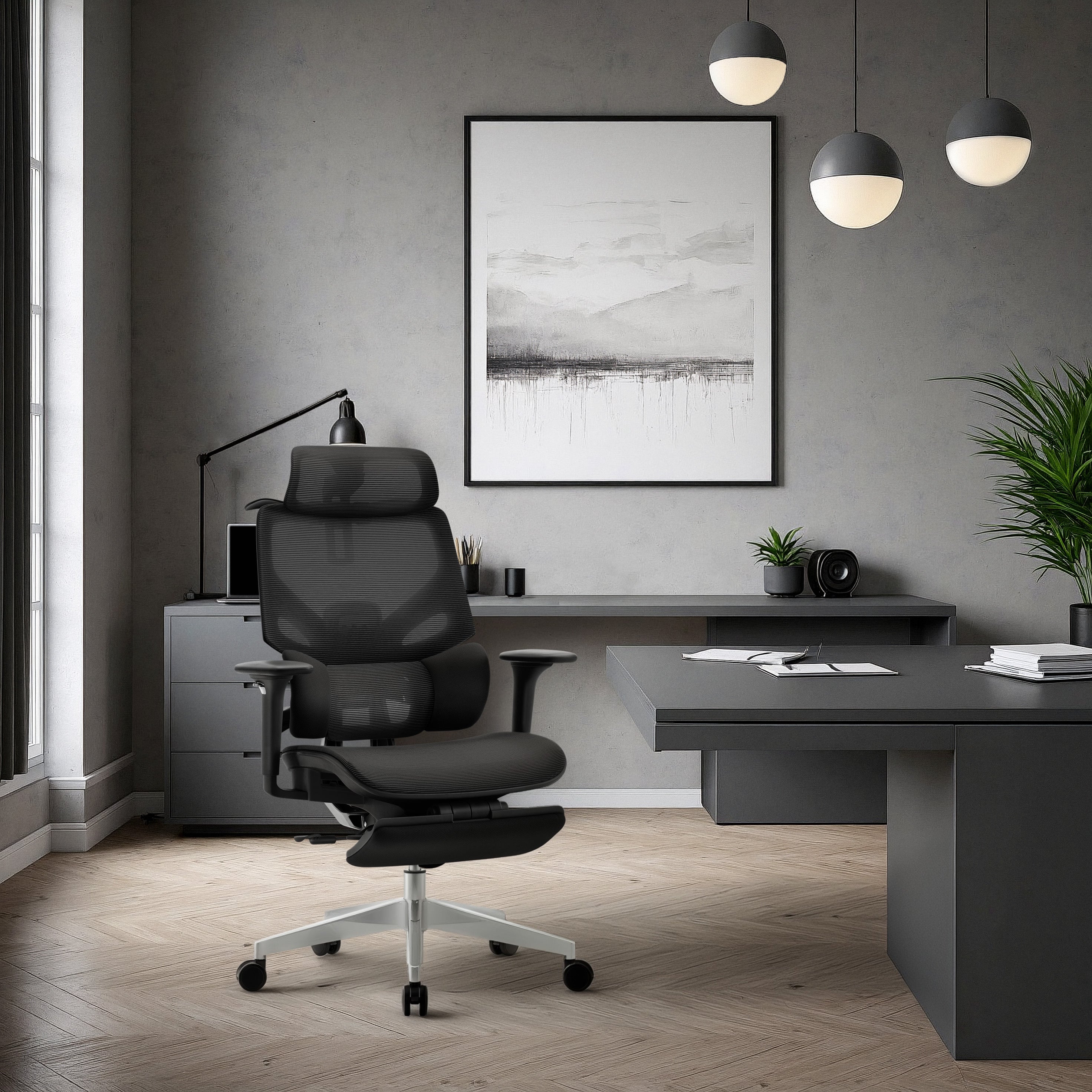 Fotel ergonomiczny Mark Adler Expert 8.7 Black Mesh OUTLET
