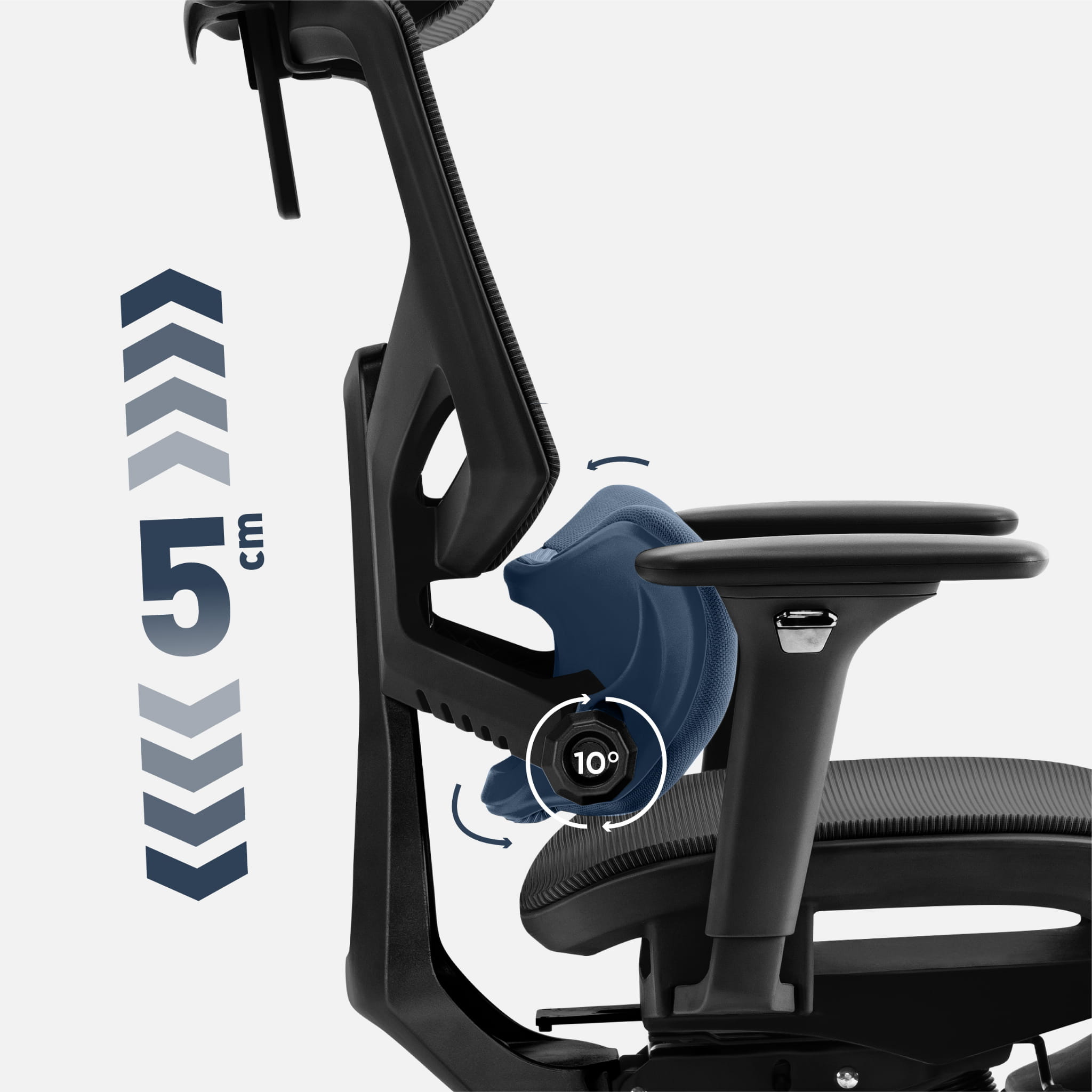 Fotel ergonomiczny Mark Adler Expert 8.7 Black Mesh OUTLET