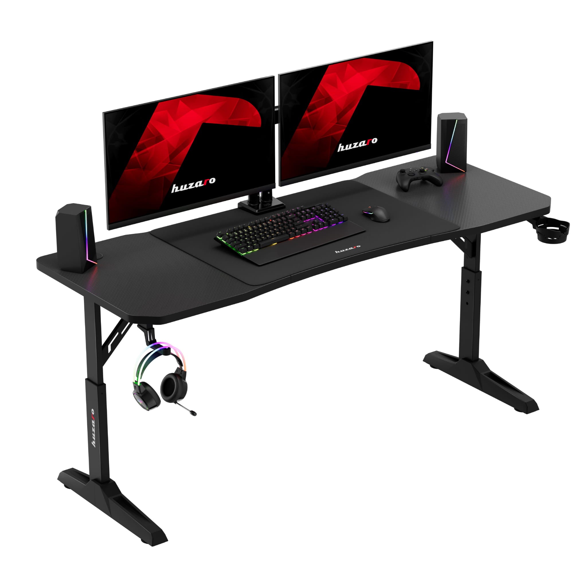 Biurko gamingowe Huzaro Hero 4.6 Black 160 cm OUTLET