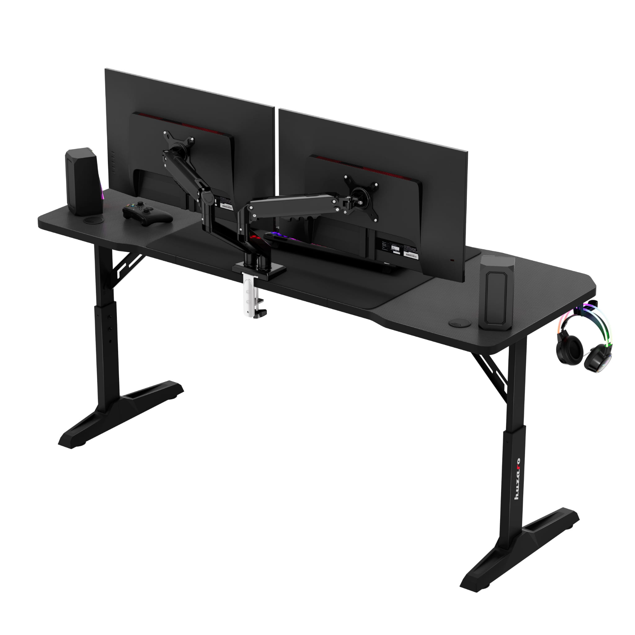 Biurko gamingowe Huzaro Hero 4.6 Black 160 cm OUTLET