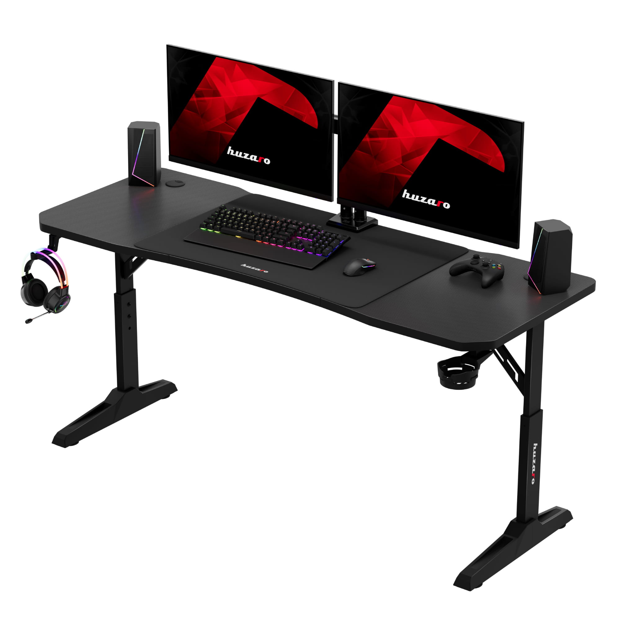 Biurko gamingowe Huzaro Hero 4.6 Black 160 cm OUTLET