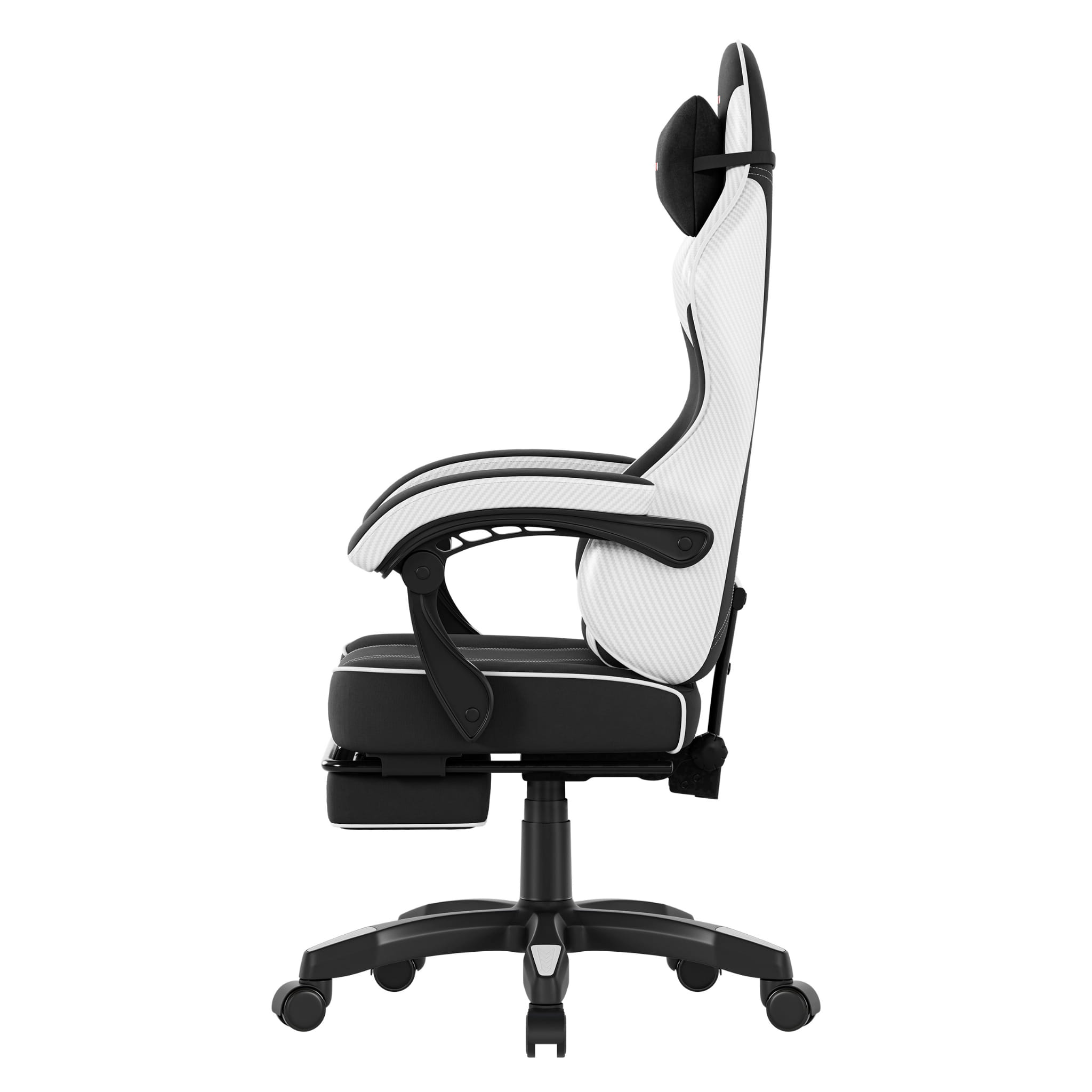 Fotel gamingowy Huzaro Force 3.7 White Carbon OUTLET