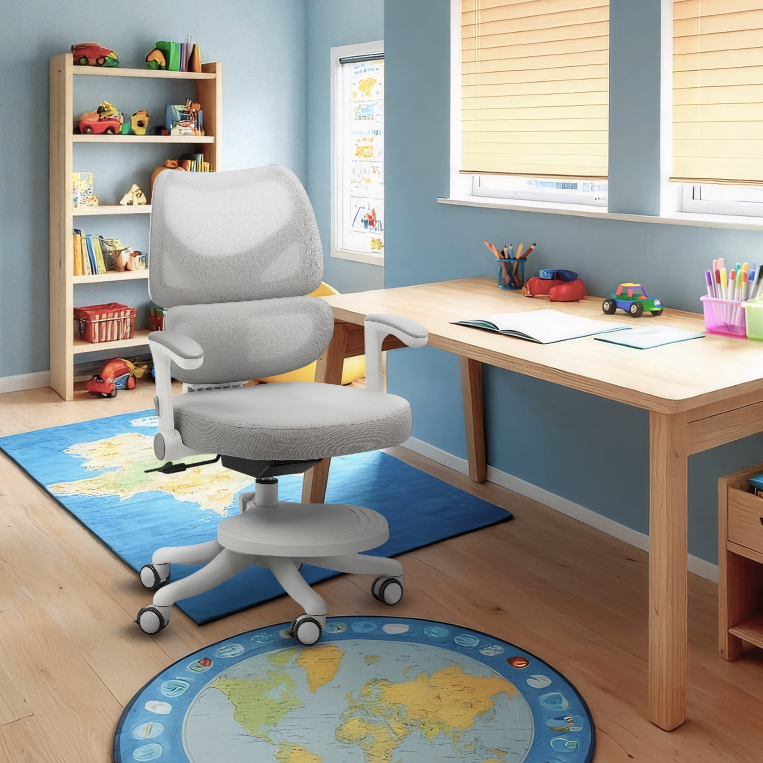 Fotel obrotowy dla dziecka Mark Adler Junior 5.3 Grey