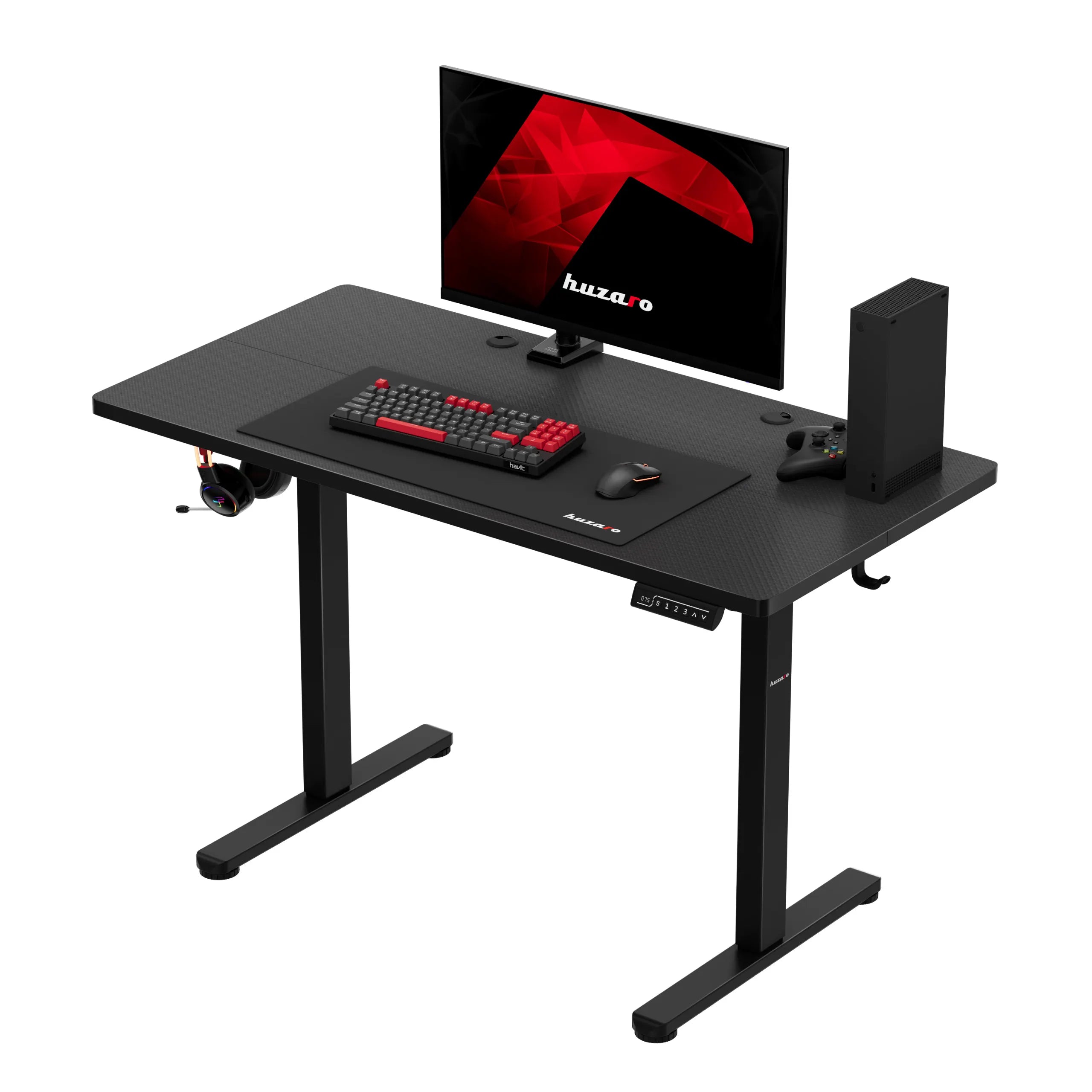 Biurko elektryczne gamingowe Huzaro Hero 8.1 Black 120 cm OUTLET