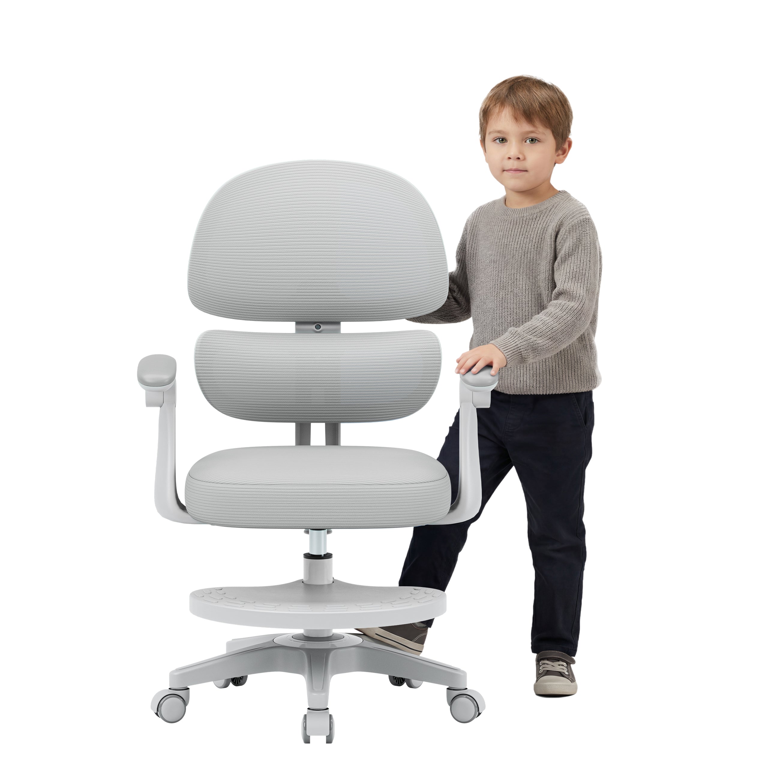 Fotel ergonomiczny dla dzieci Mark Adler Junior 4.4 Grey OUTLET