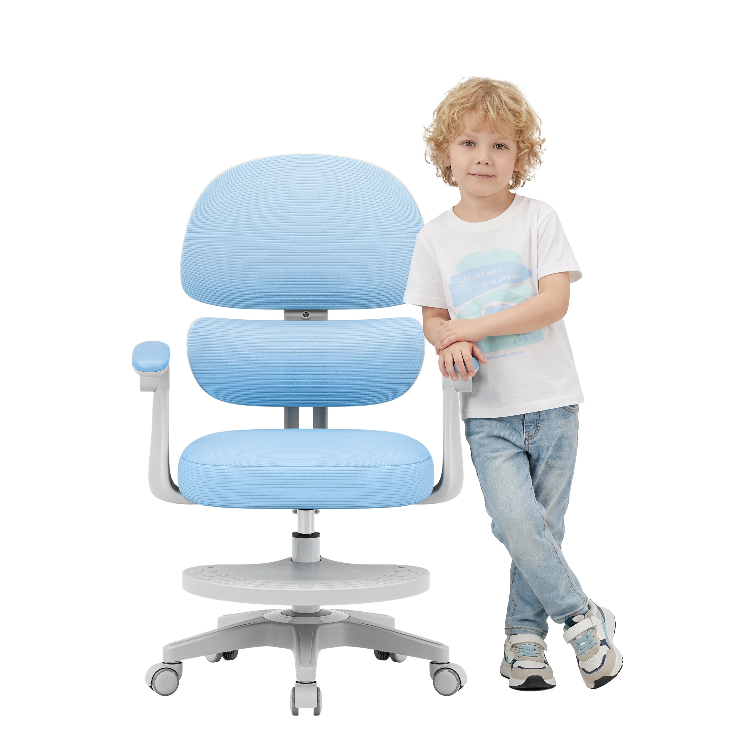 Fotel ergonomiczny dla dzieci Mark Adler Junior 4.4 Blue OUTLET