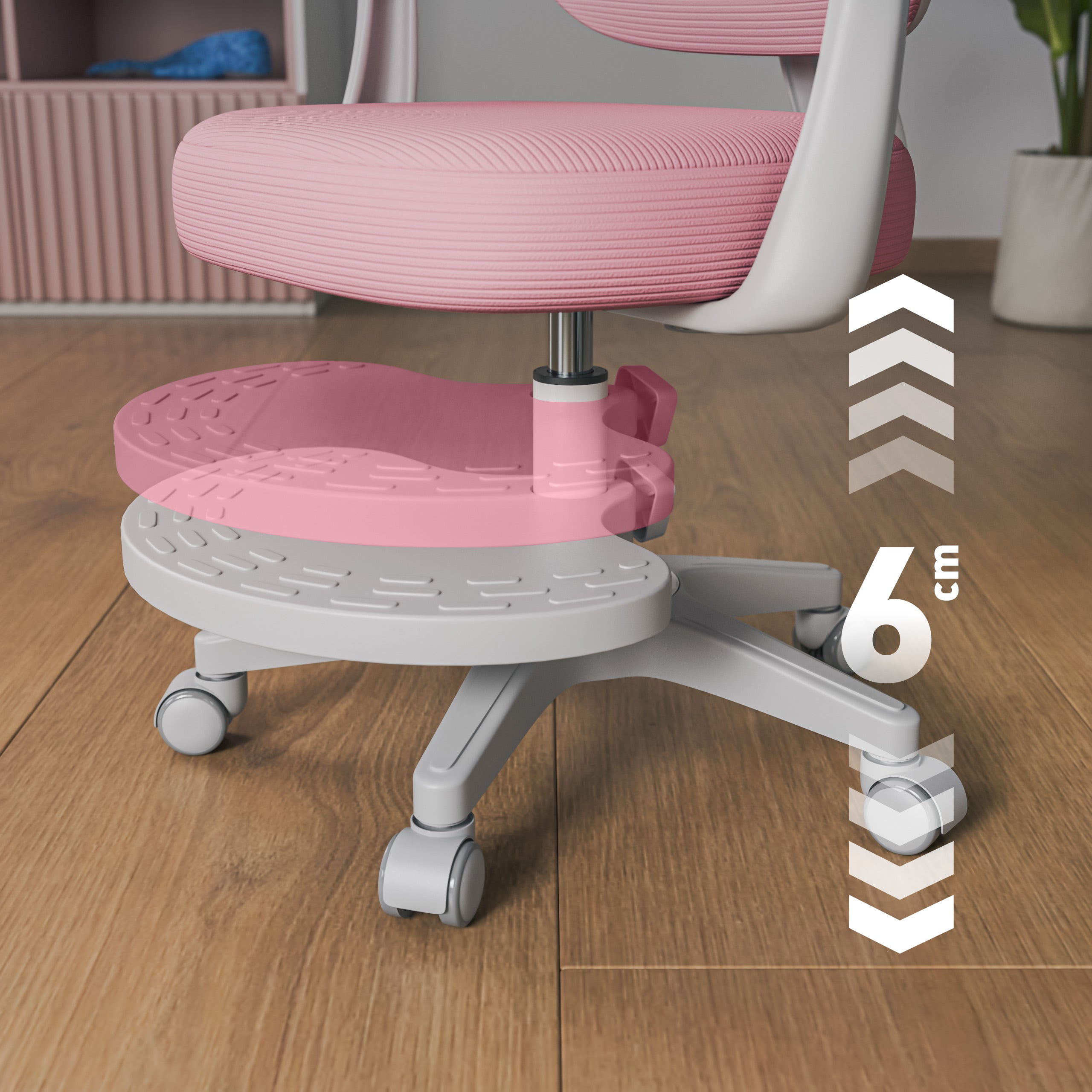 Fotel ergonomiczny dla dzieci Mark Adler Junior 4.4 Pink