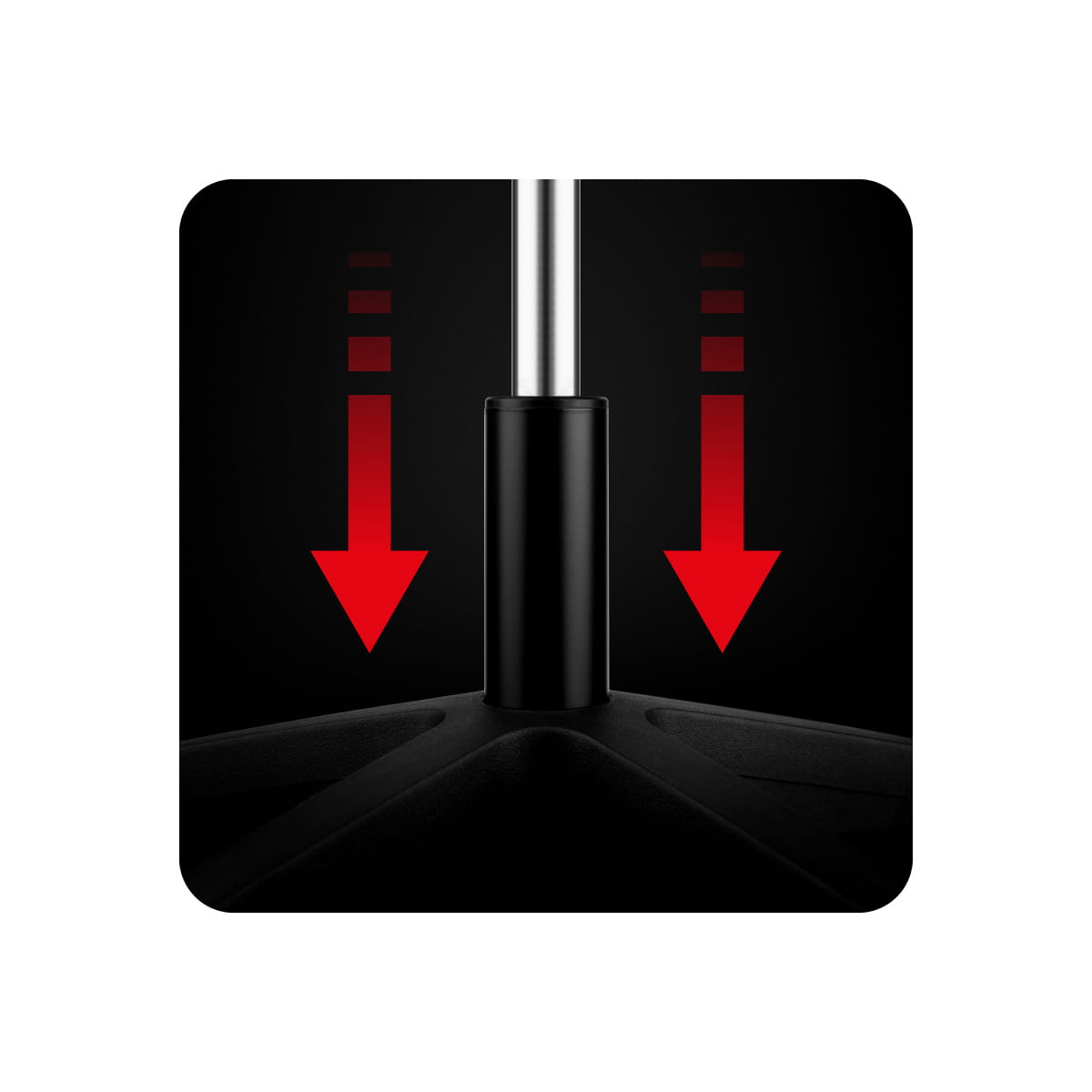 Siłownik gazowy uniwersalny do foteli obrotowych