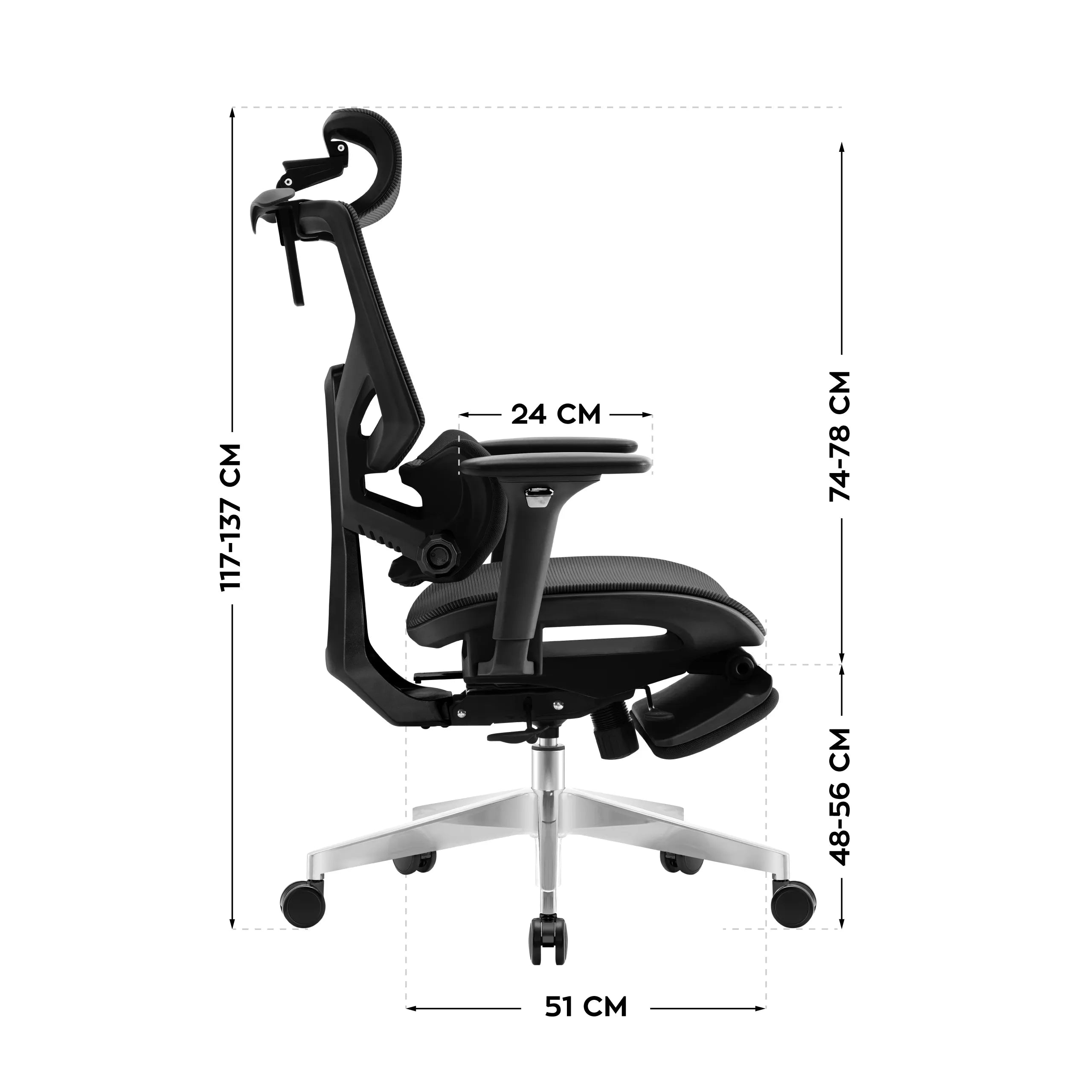 Fotel ergonomiczny Mark Adler Expert 8.7 Black Mesh